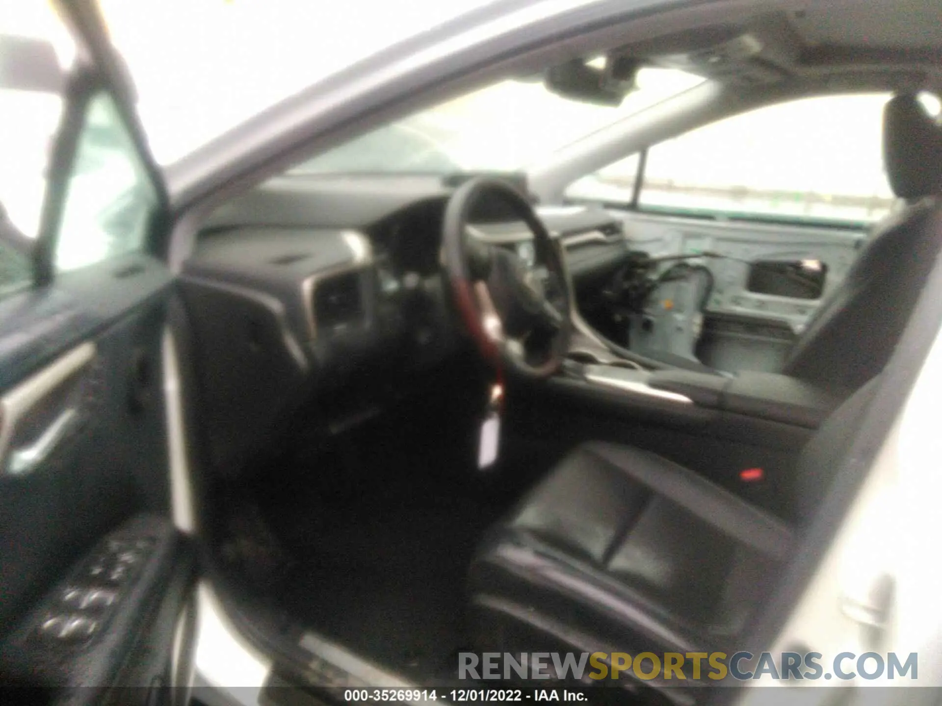 5 fotografías del automóvil dañado 2T2HZMDA3NC334602 LEXUS RX 2022