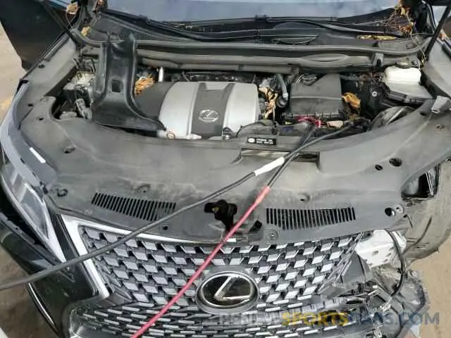 12 fotografías del automóvil dañado 2T2HZMDAXNC328943 LEXUS RX 2022