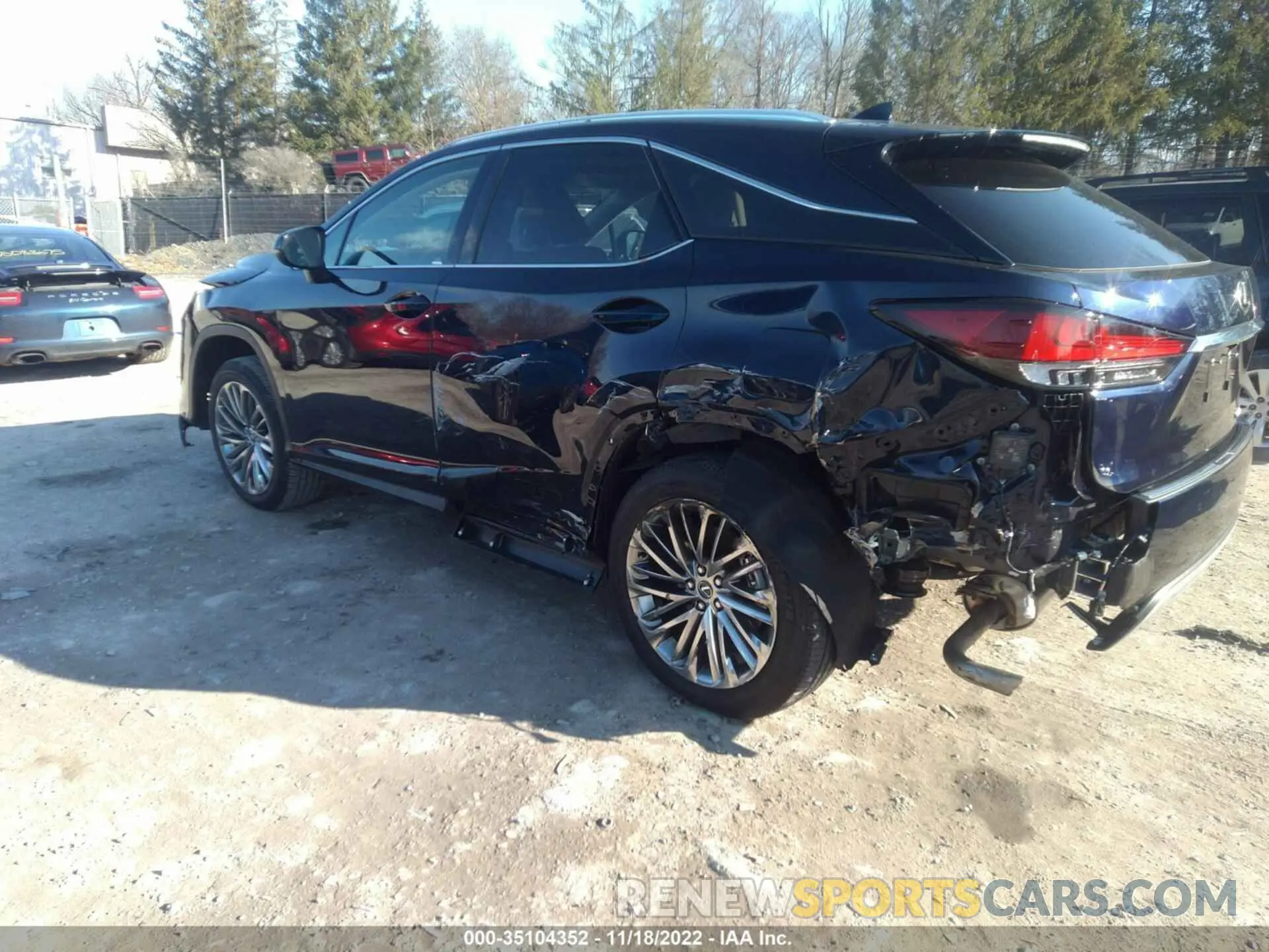 6 fotografías del automóvil dañado 2T2JZMDA7NC364977 LEXUS RX 2022