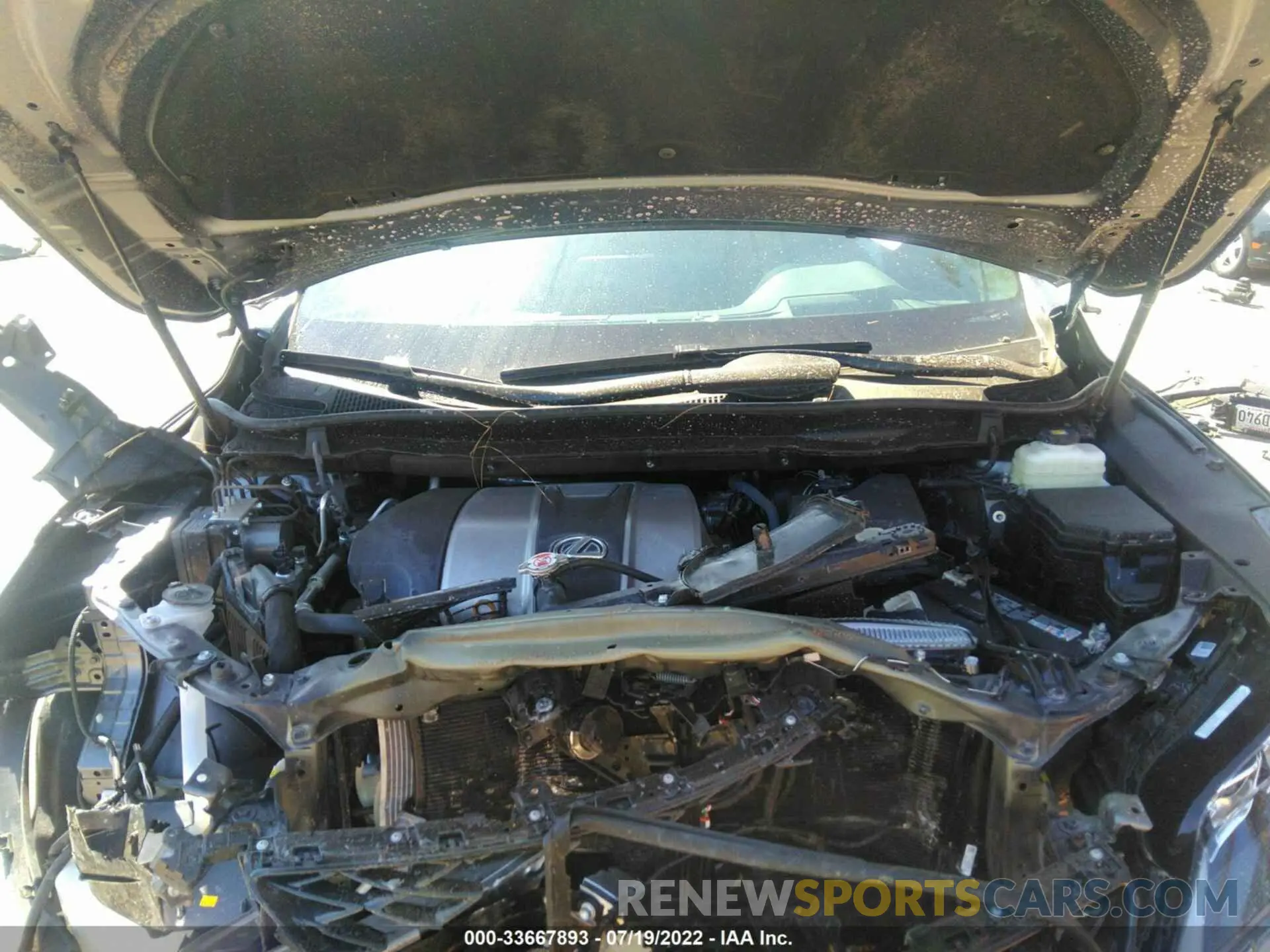 10 fotografías del automóvil dañado 2T2YZMDA0NC347405 LEXUS RX 2022