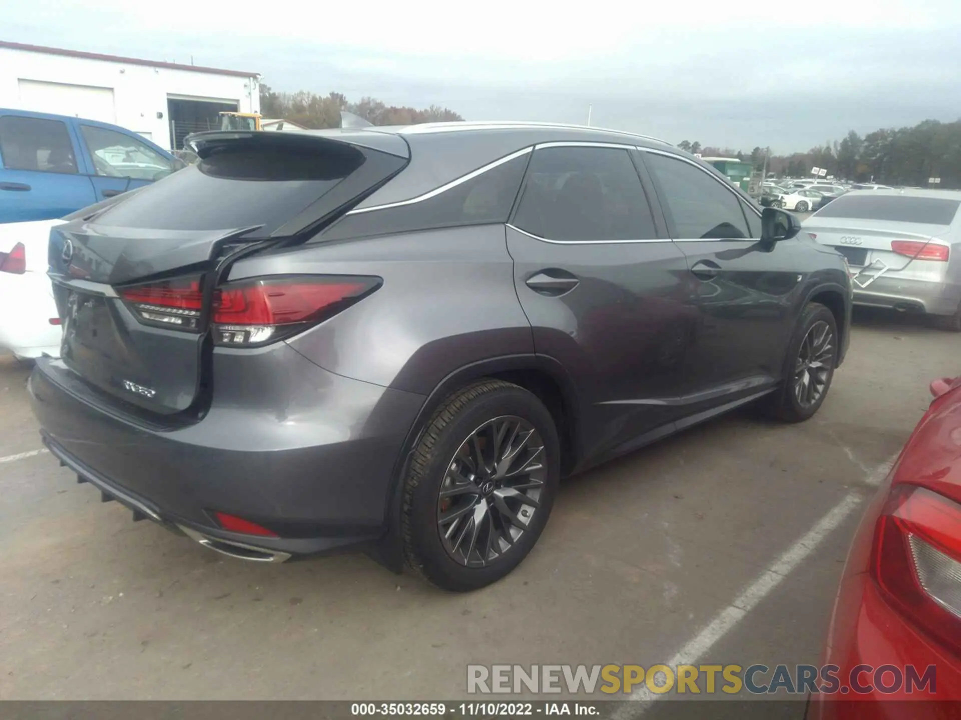 4 fotografías del automóvil dañado 2T2YZMDA3NC321736 LEXUS RX 2022