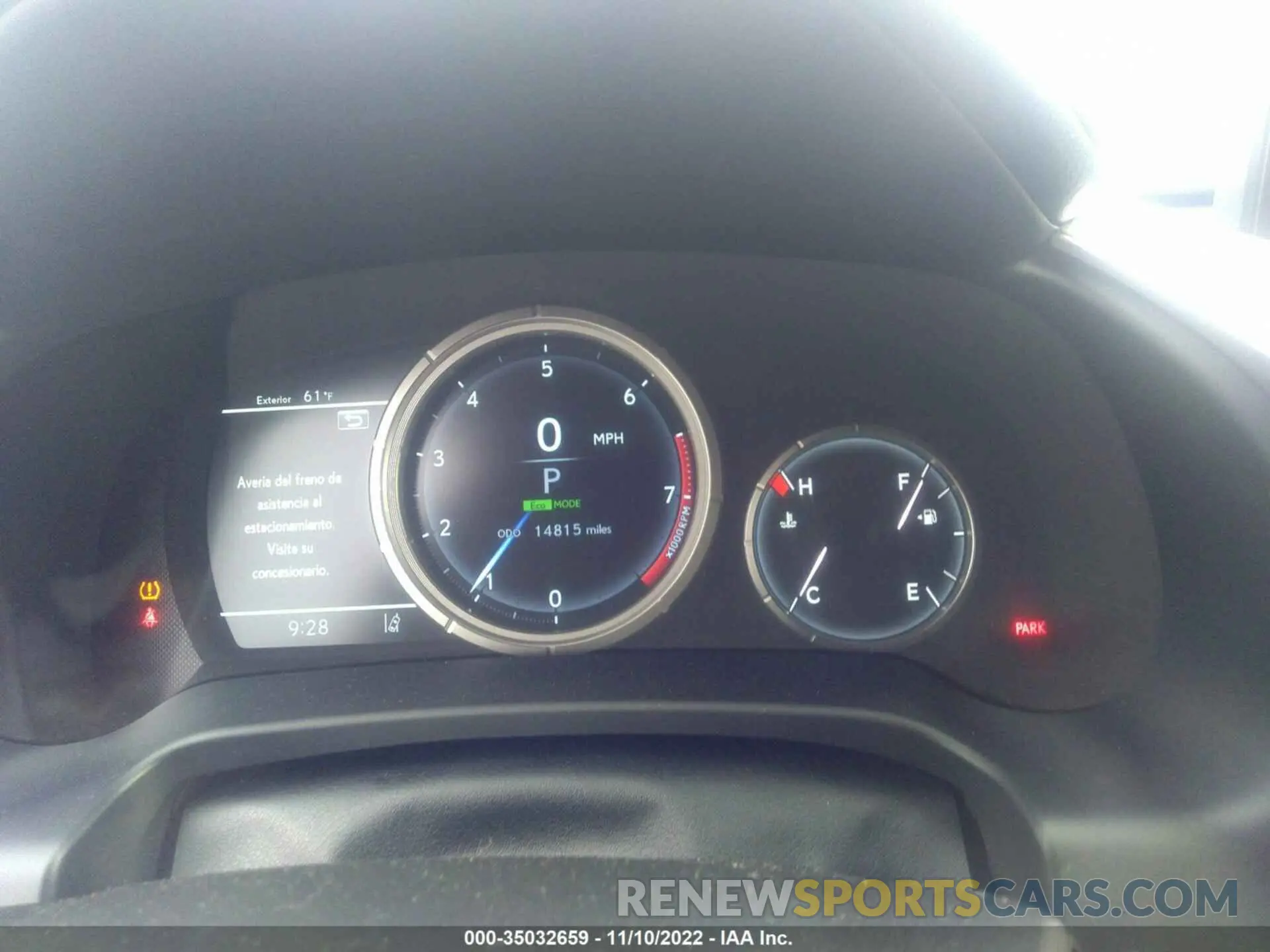 7 fotografías del automóvil dañado 2T2YZMDA3NC321736 LEXUS RX 2022