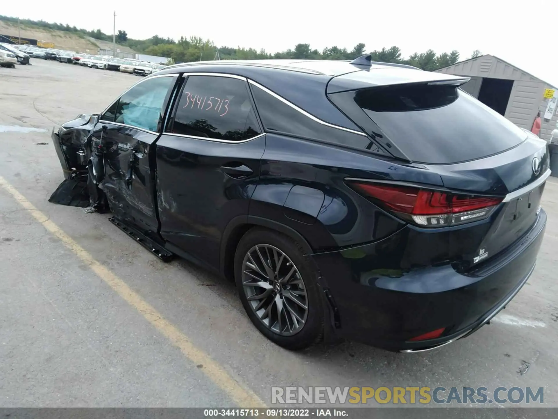 3 fotografías del automóvil dañado 2T2YZMDA3NC350931 LEXUS RX 2022