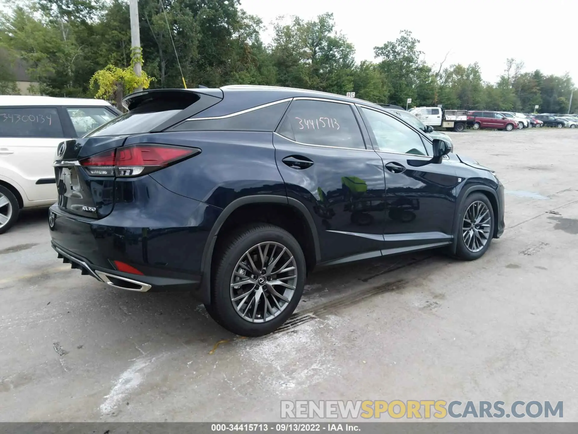 4 fotografías del automóvil dañado 2T2YZMDA3NC350931 LEXUS RX 2022