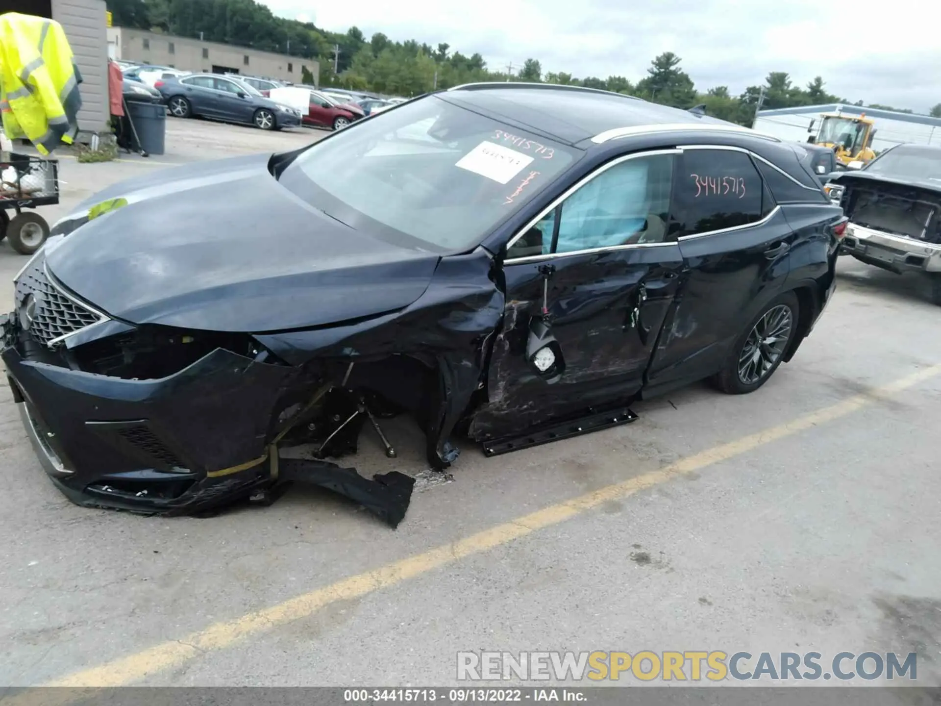 6 fotografías del automóvil dañado 2T2YZMDA3NC350931 LEXUS RX 2022