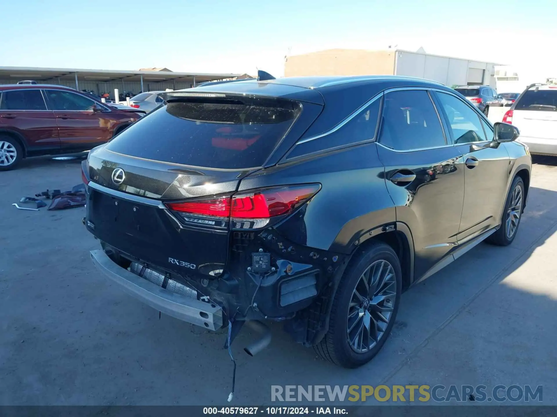 4 fotografías del automóvil dañado 2T2YZMDA8NC327130 LEXUS RX 2022