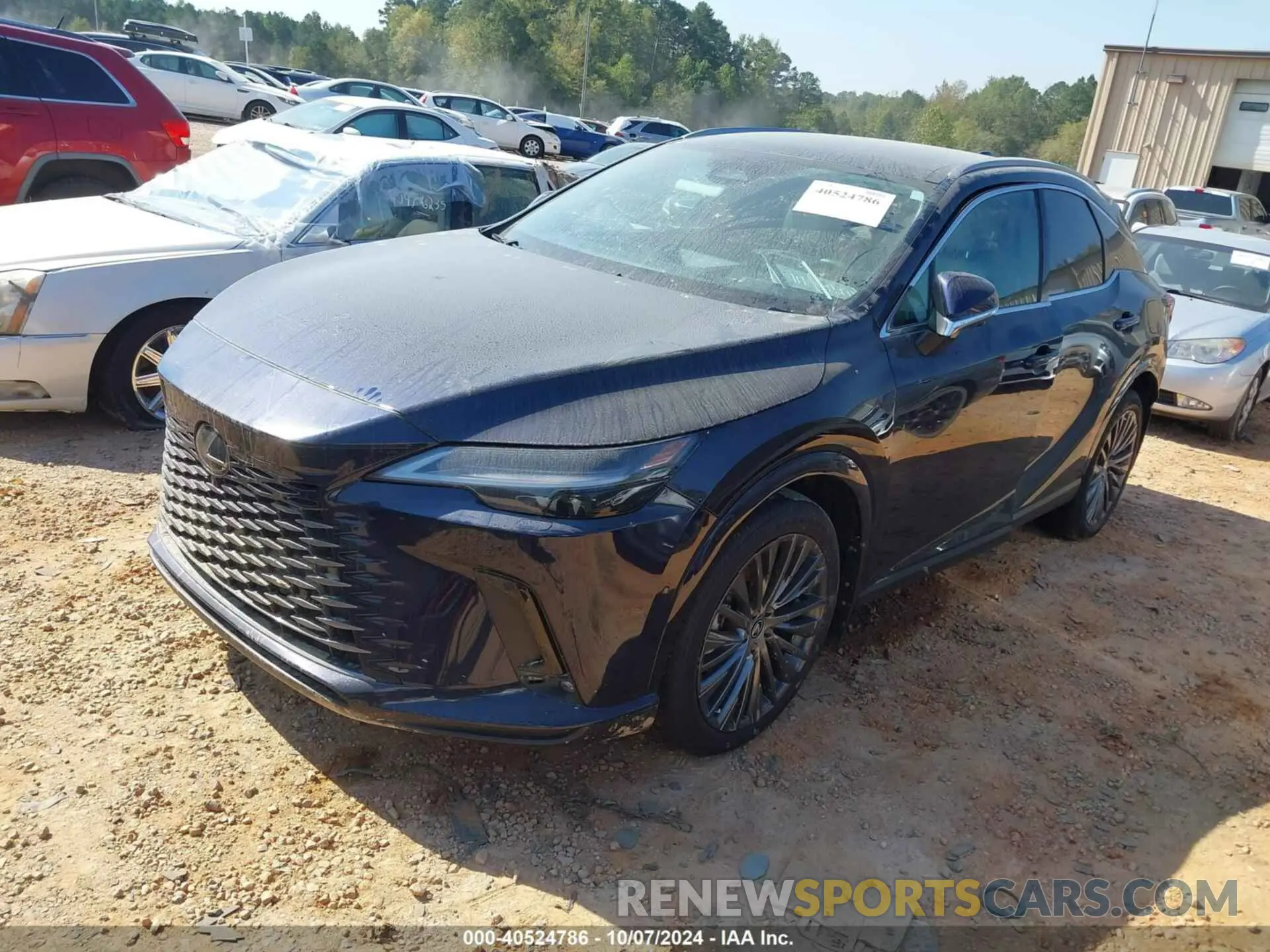 2 fotografías del automóvil dañado 2T2BAMBAXPC21C553 LEXUS RX 2023