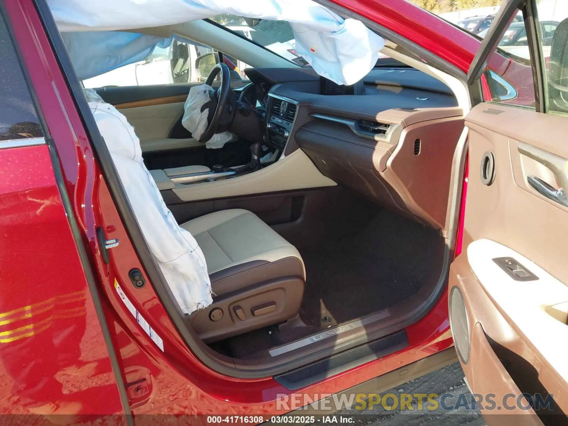 5 fotografías del automóvil dañado 2T2BZMCA2KC200778 LEXUS RX 350 2019