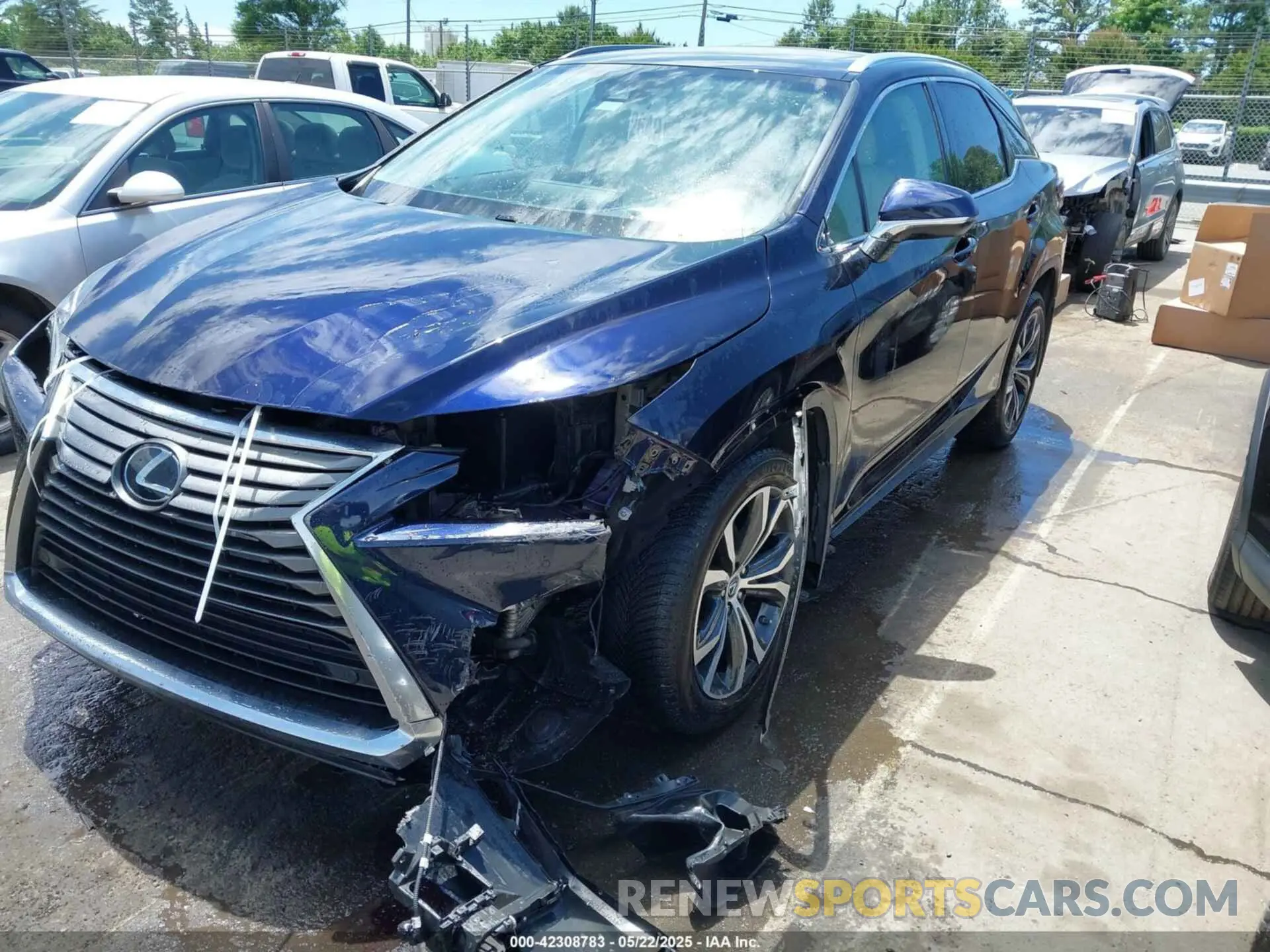 2 fotografías del automóvil dañado 2T2BZMCAXKC185818 LEXUS RX 350 2019