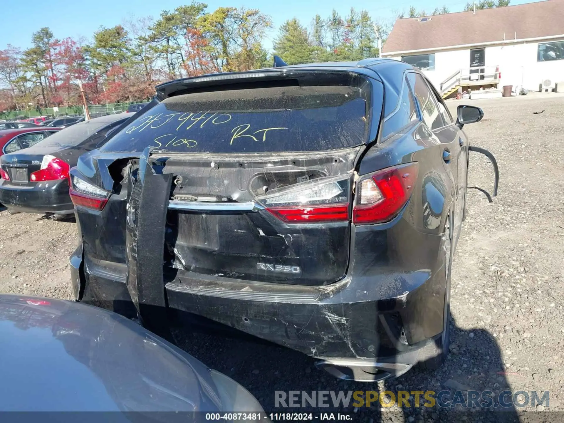 15 fotografías del automóvil dañado 2T2BZMCAXKC190288 LEXUS RX 350 2019