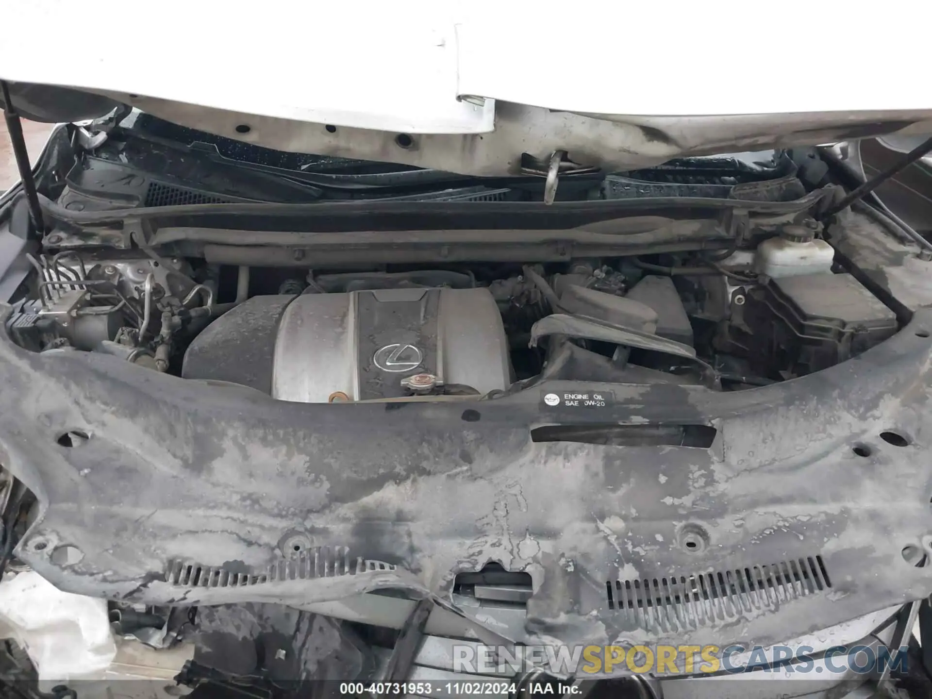 10 fotografías del automóvil dañado 2T2ZZMCA1KC127319 LEXUS RX 350 2019