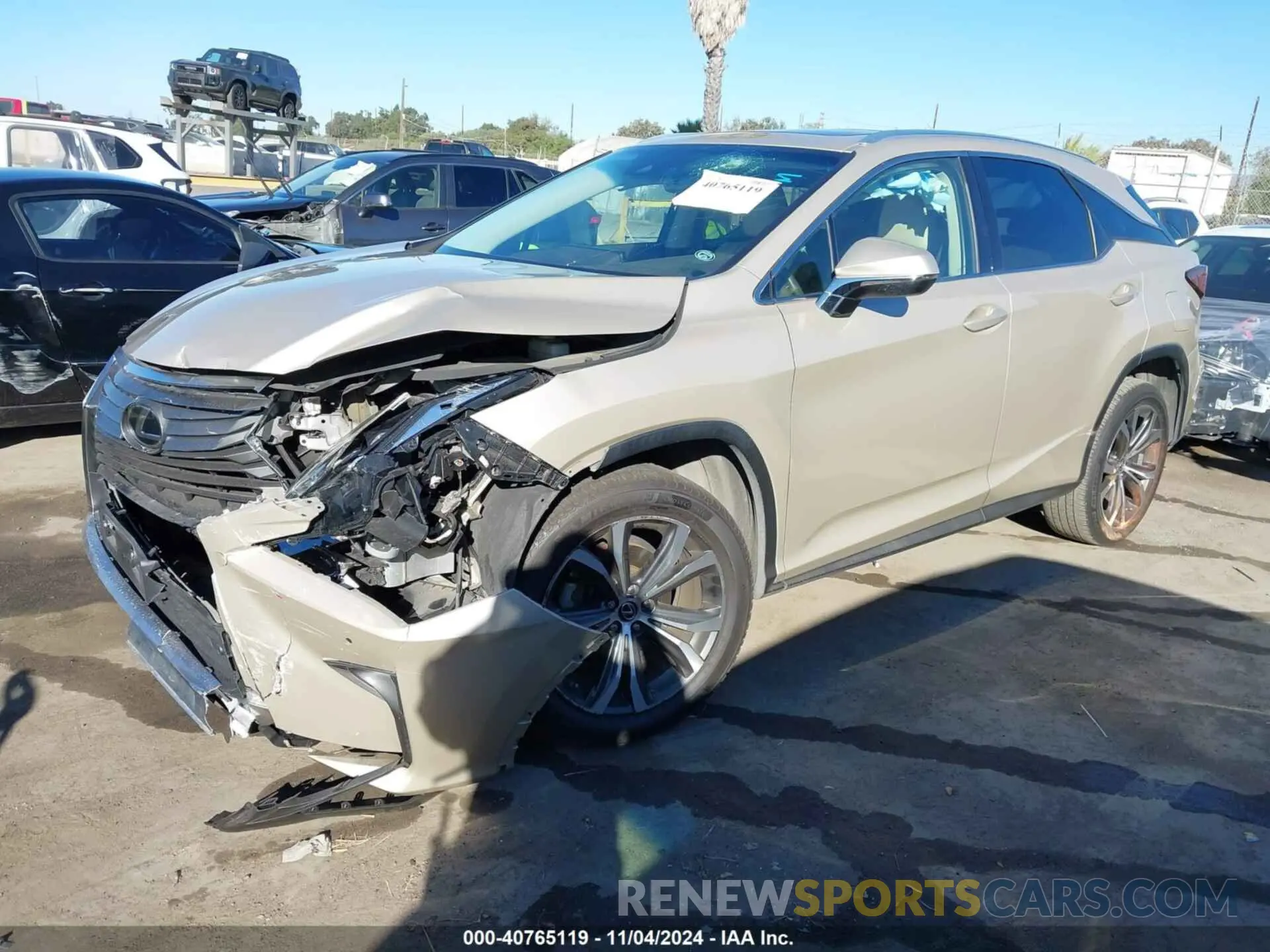 2 fotografías del automóvil dañado 2T2ZZMCA6KC117921 LEXUS RX 350 2019