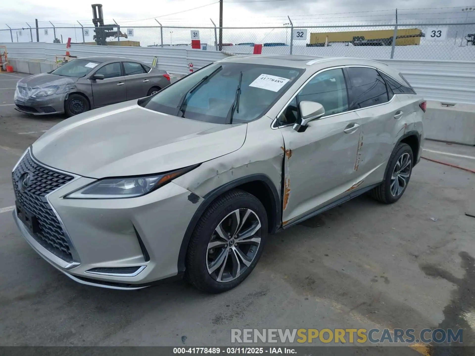 2 fotografías del automóvil dañado 2T2HZMAA0LC166189 LEXUS RX 350 2020