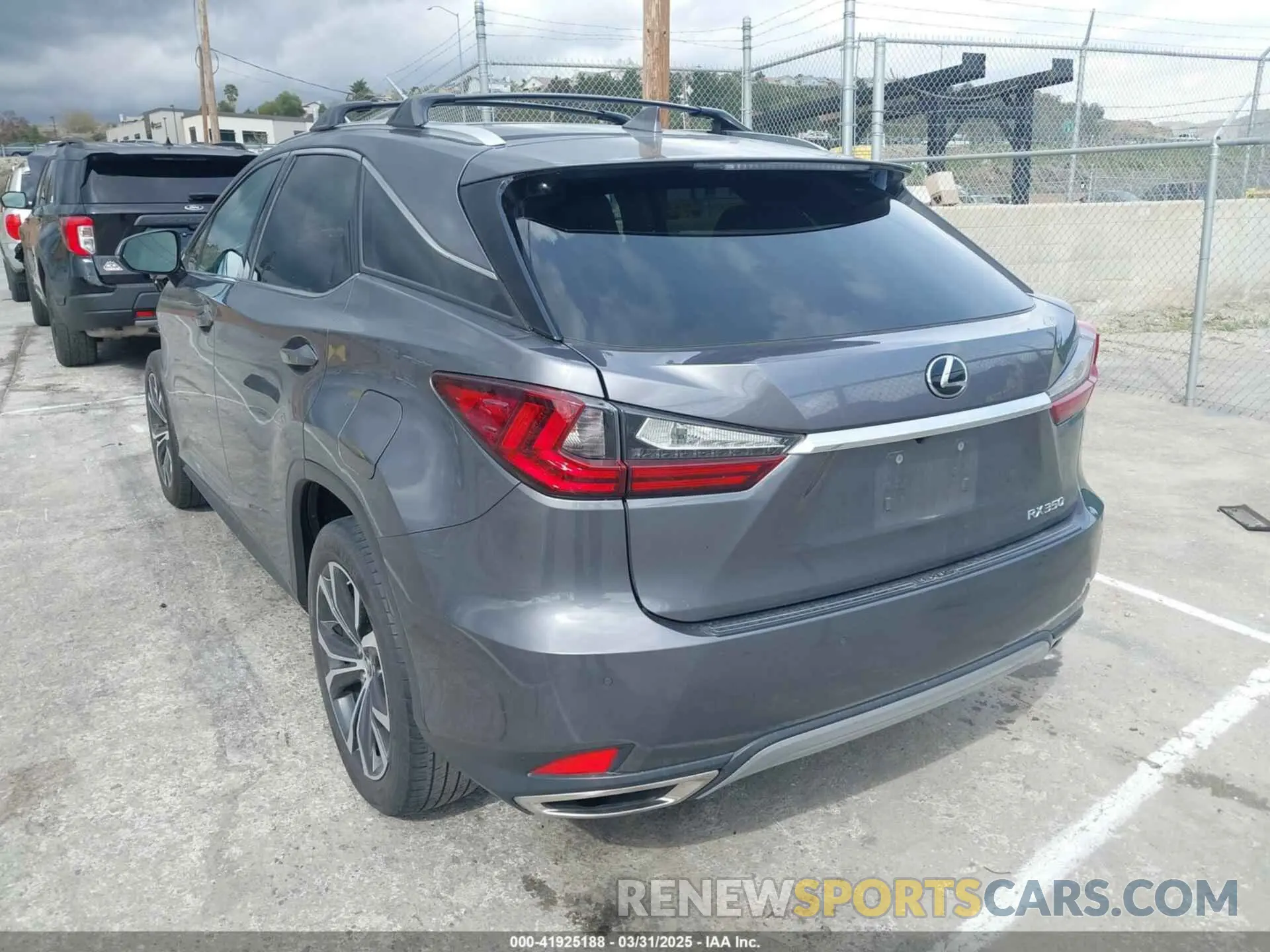 3 fotografías del automóvil dañado 2T2HZMAA3LC153100 LEXUS RX 350 2020