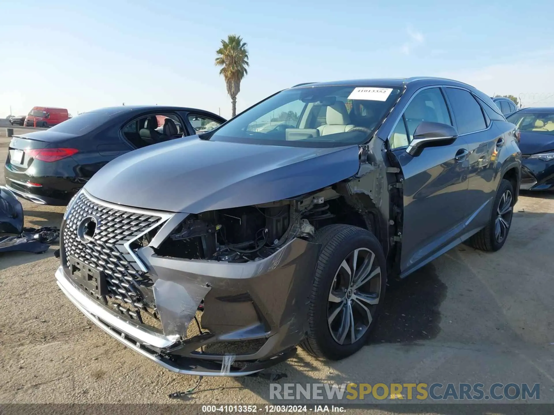 2 fotografías del automóvil dañado 2T2HZMAA4LC155826 LEXUS RX 350 2020