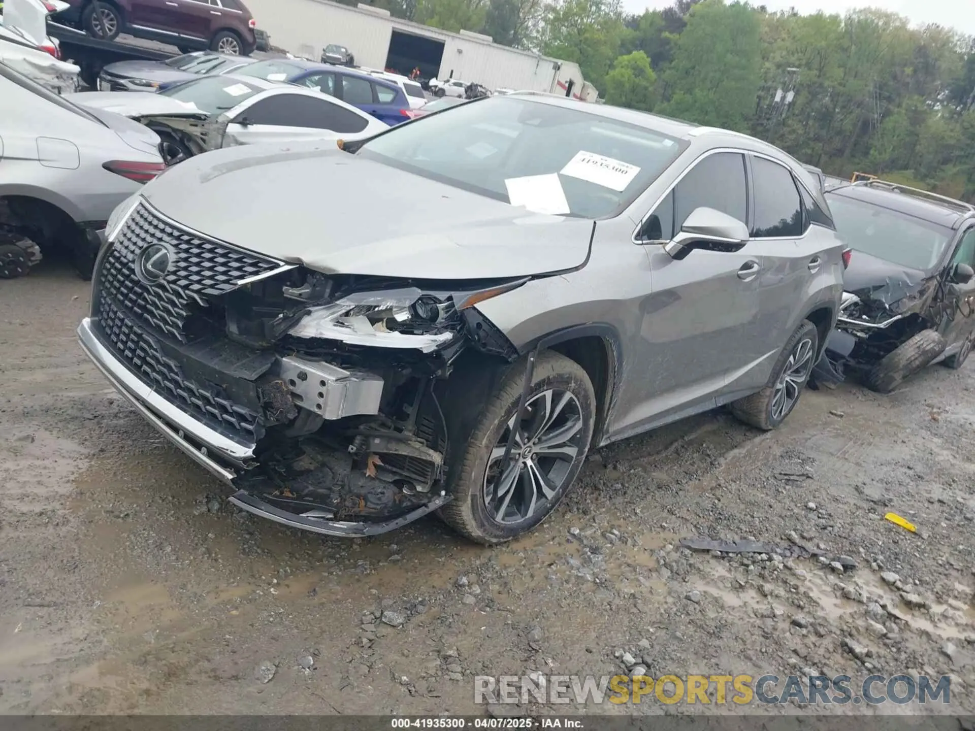 2 fotografías del automóvil dañado 2T2HZMAA7LC160132 LEXUS RX 350 2020