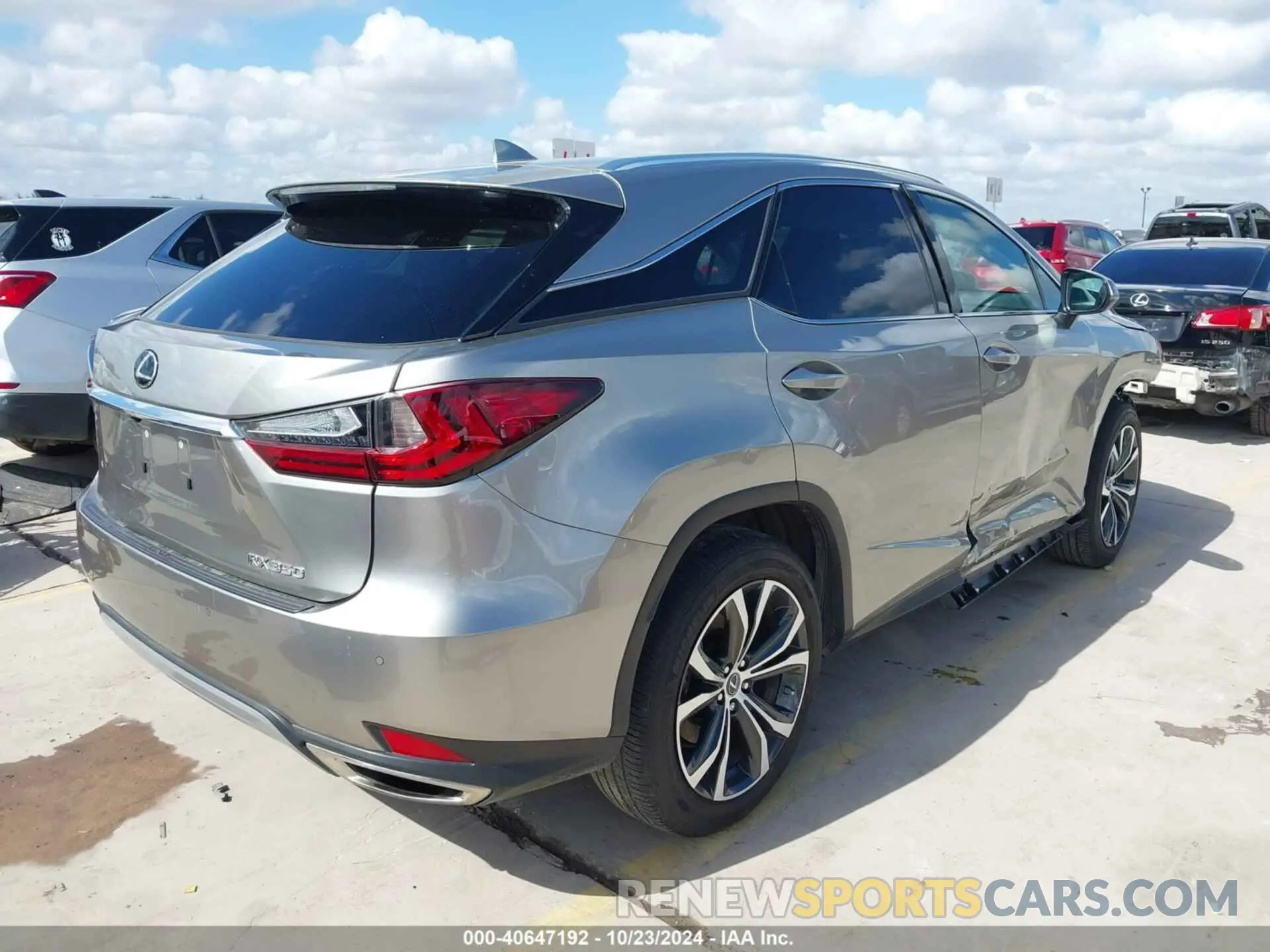 4 fotografías del automóvil dañado 2T2HZMAA7LC162589 LEXUS RX 350 2020