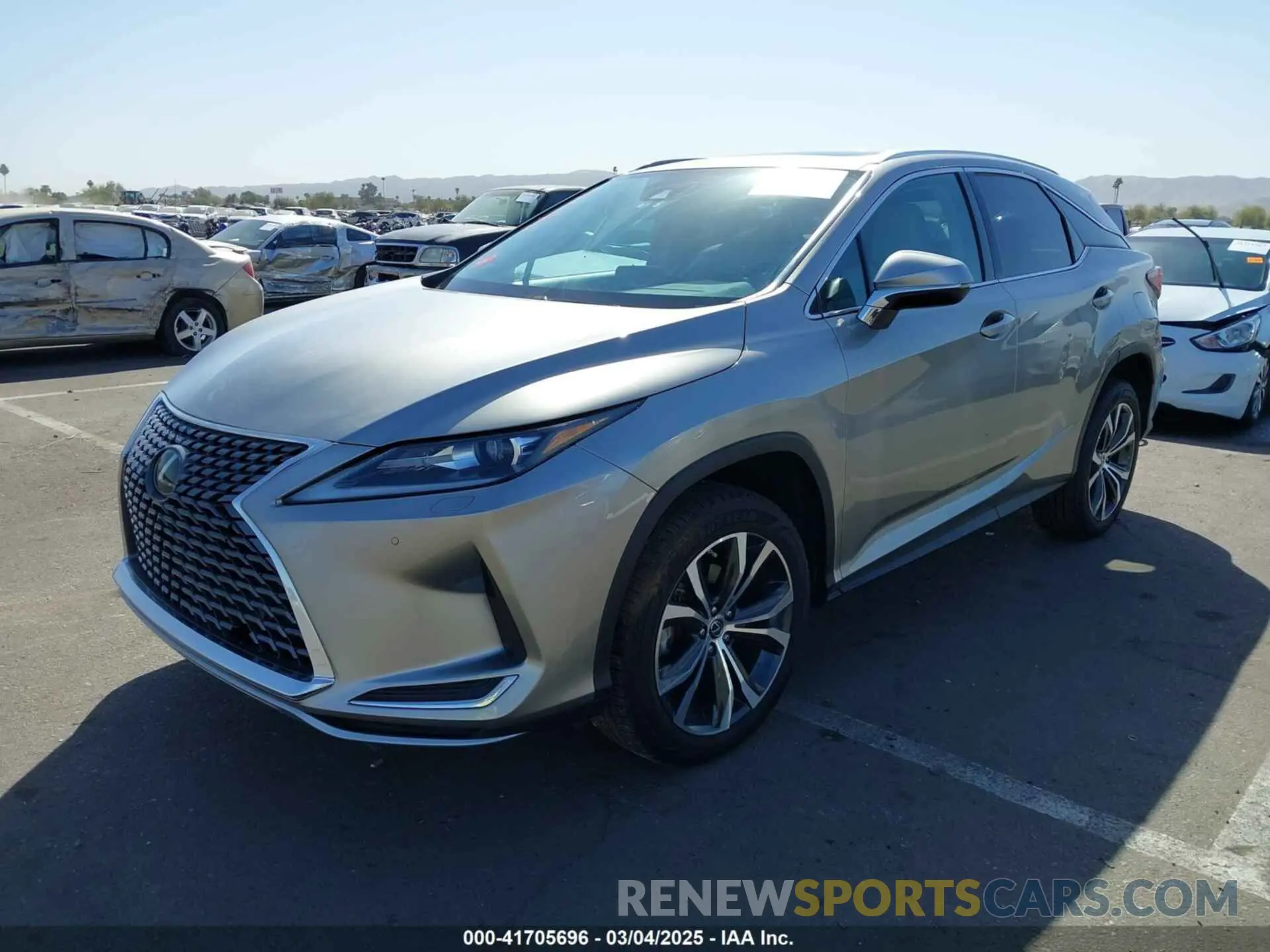 2 fotografías del automóvil dañado 2T2HZMDA1LC256074 LEXUS RX 350 2020