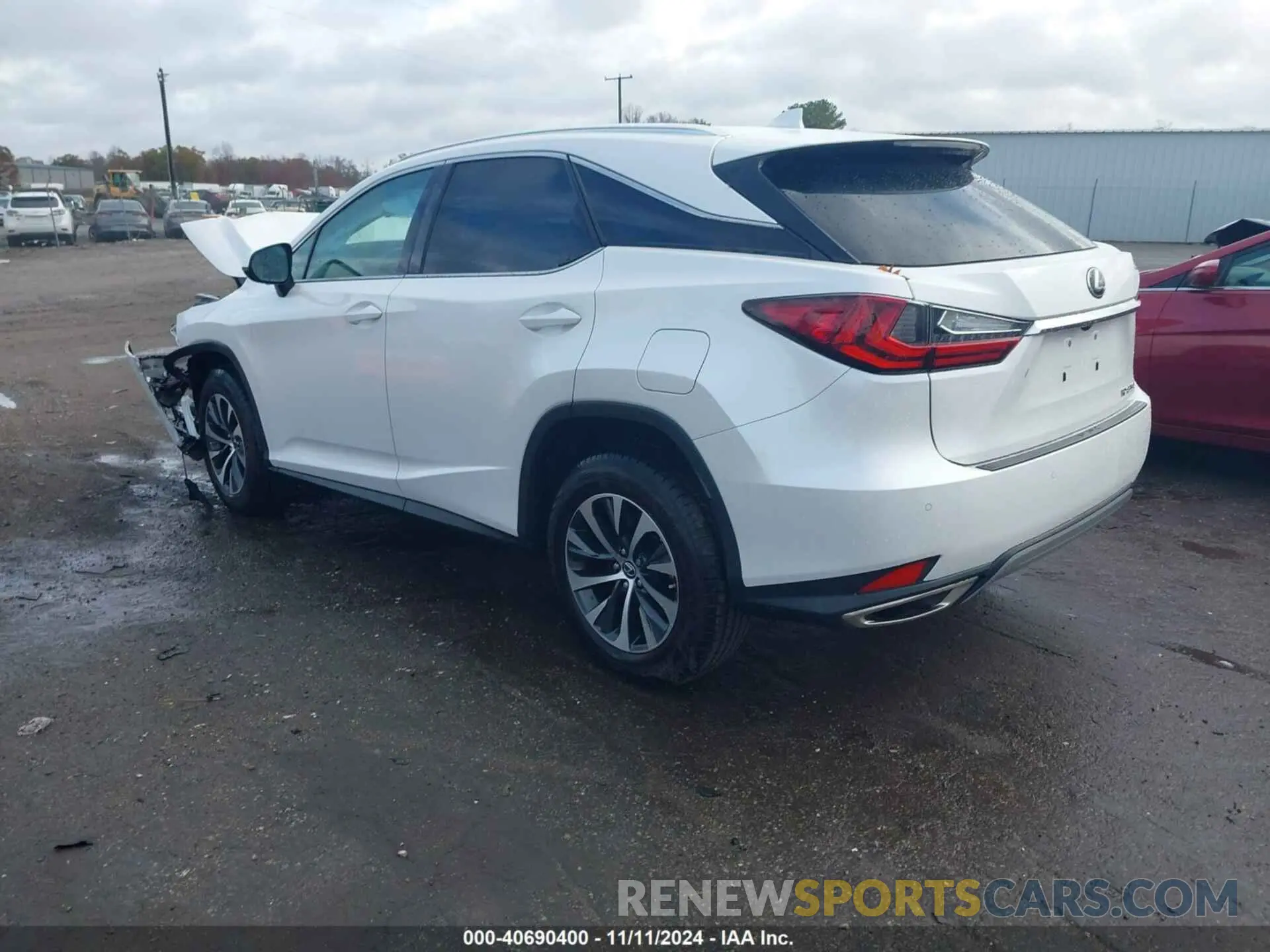 3 fotografías del automóvil dañado 2T2HZMDA2LC233399 LEXUS RX 350 2020