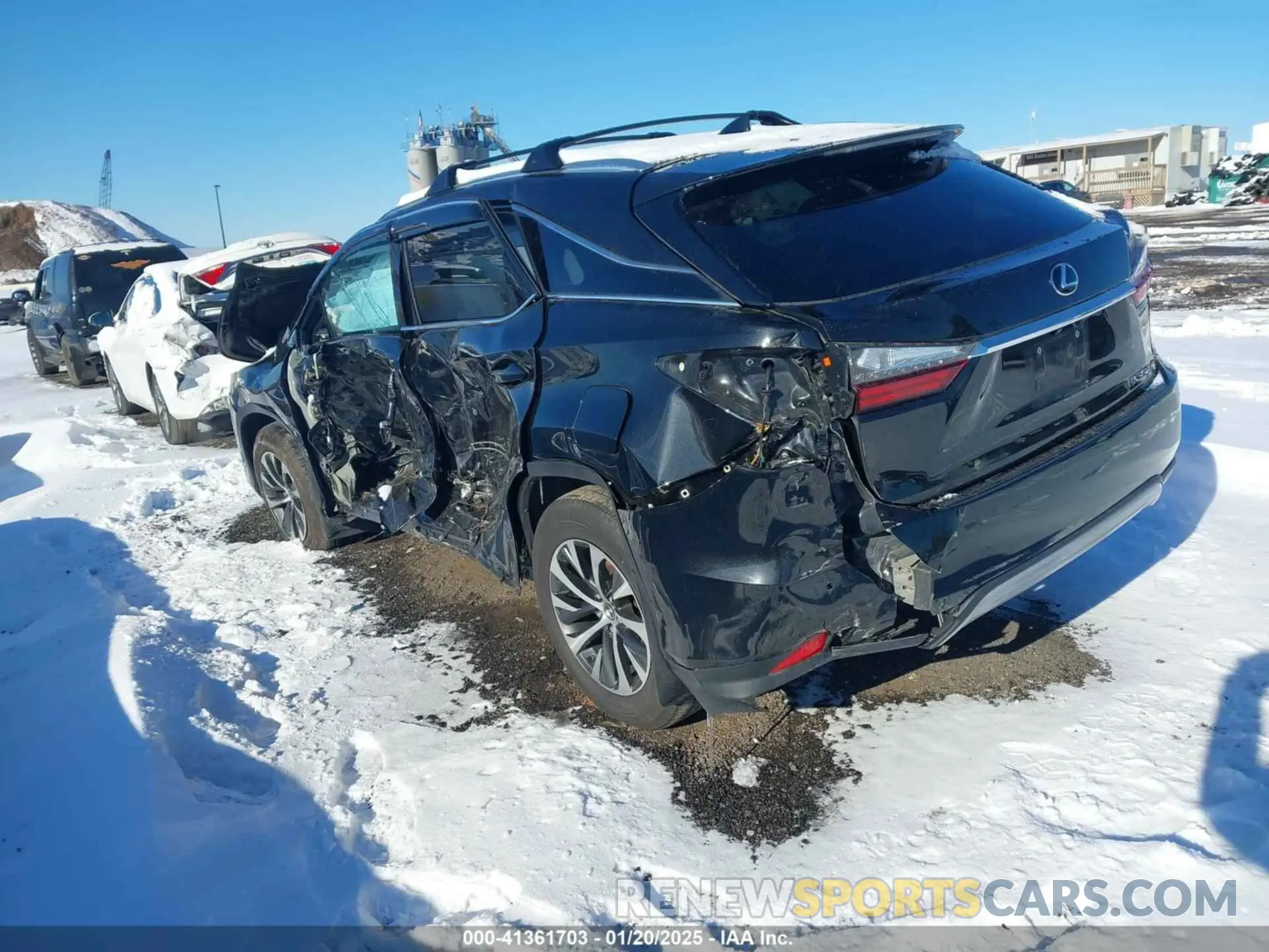 3 fotografías del automóvil dañado 2T2HZMDA9LC224036 LEXUS RX 350 2020