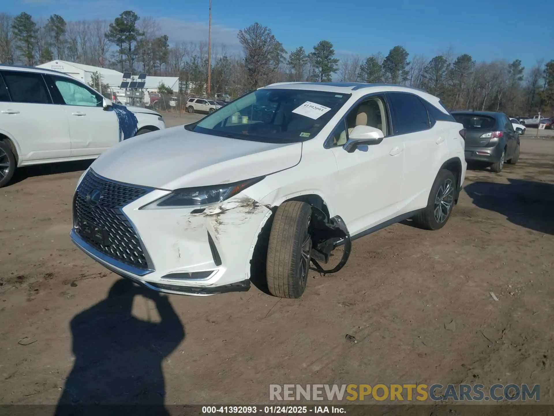 2 fotografías del automóvil dañado 2T2HZMDA9LC253889 LEXUS RX 350 2020