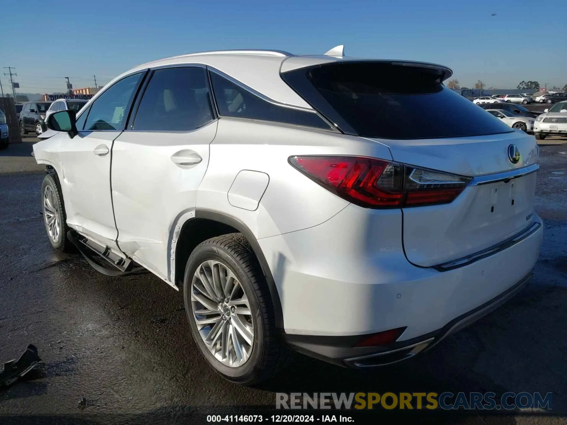 3 fotografías del automóvil dañado 2T2JZMAA4LC153642 LEXUS RX 350 2020