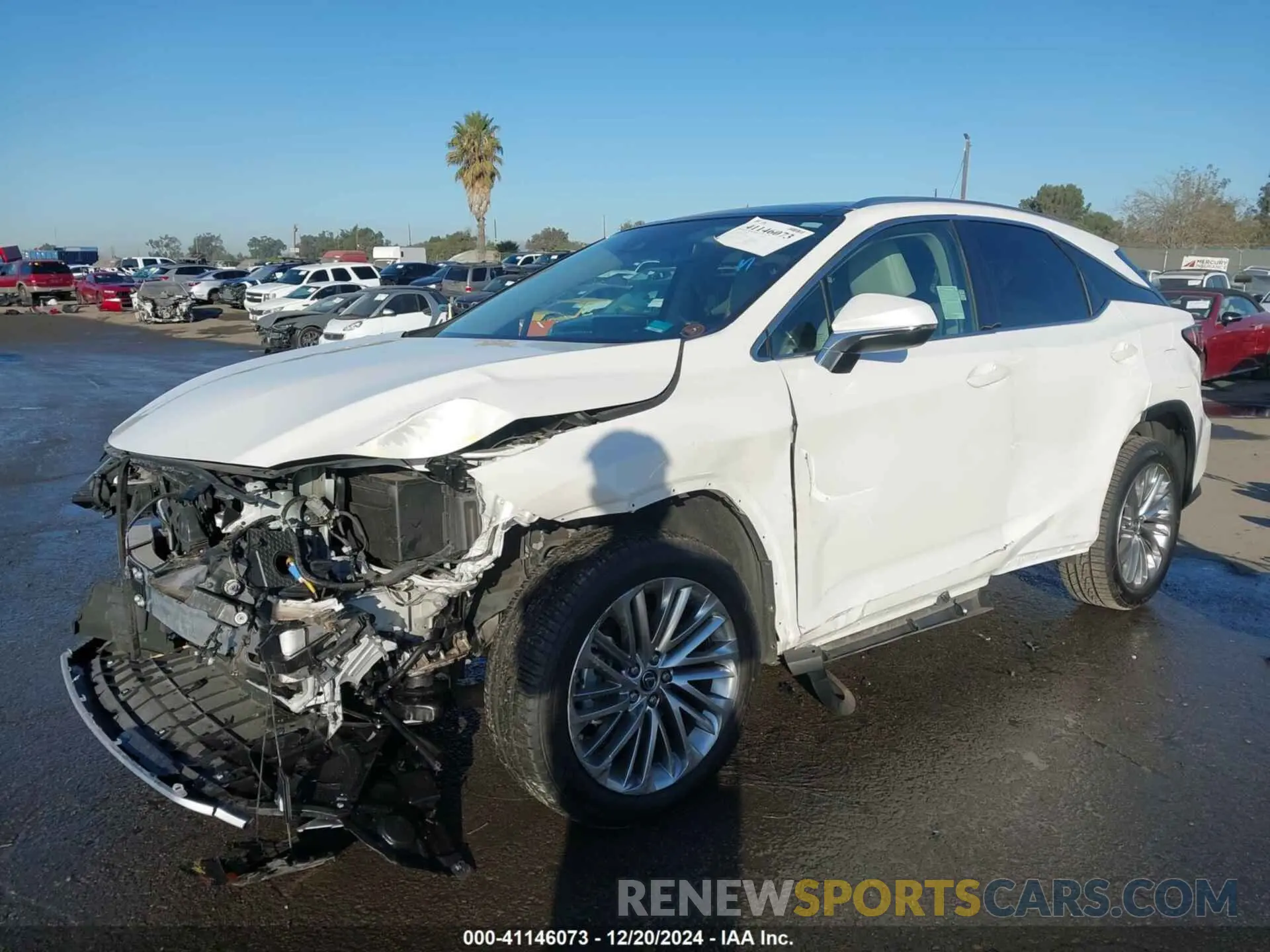 6 fotografías del automóvil dañado 2T2JZMAA4LC153642 LEXUS RX 350 2020