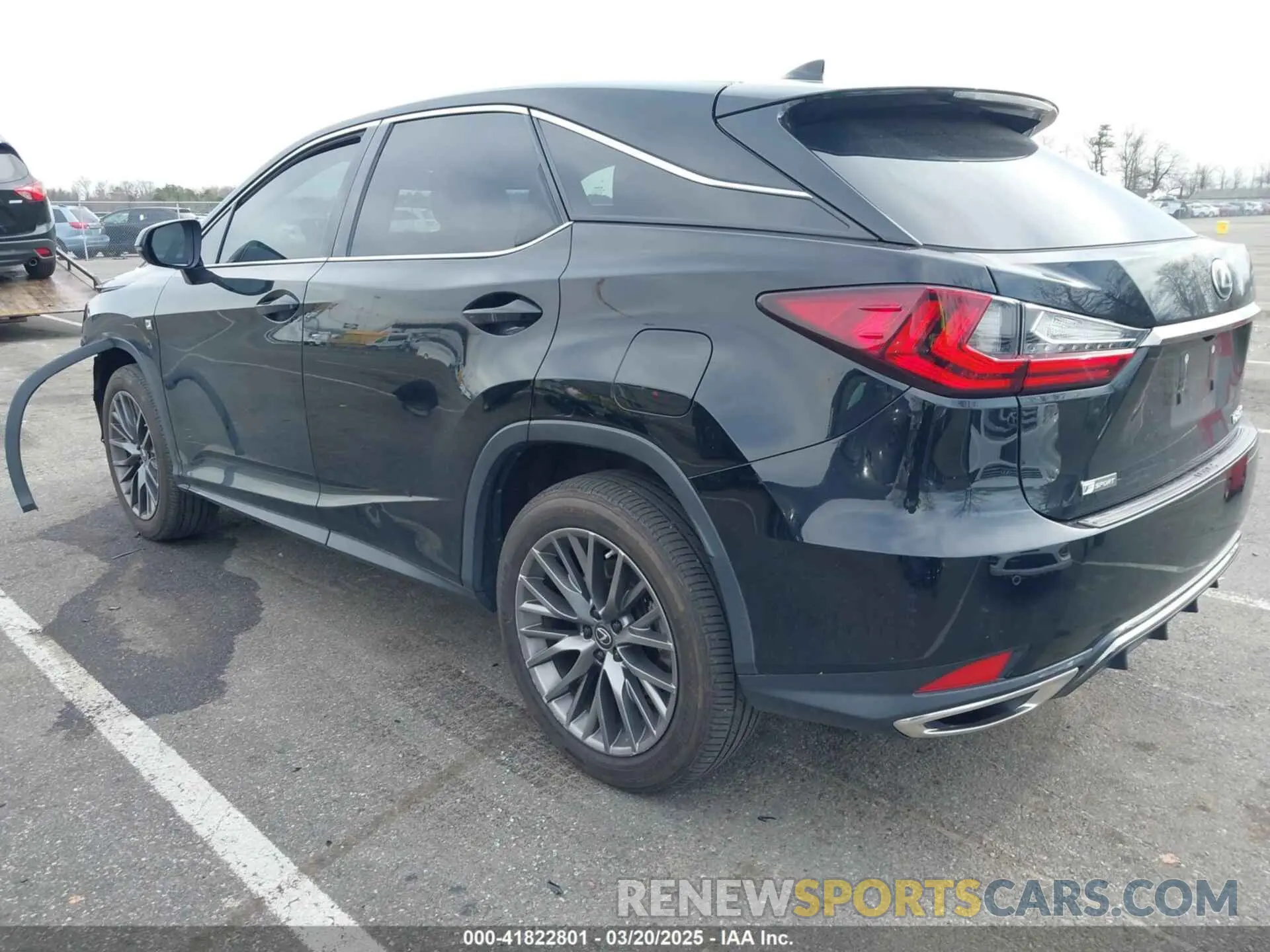 3 fotografías del automóvil dañado 2T2SZMDA8LC256854 LEXUS RX 350 2020