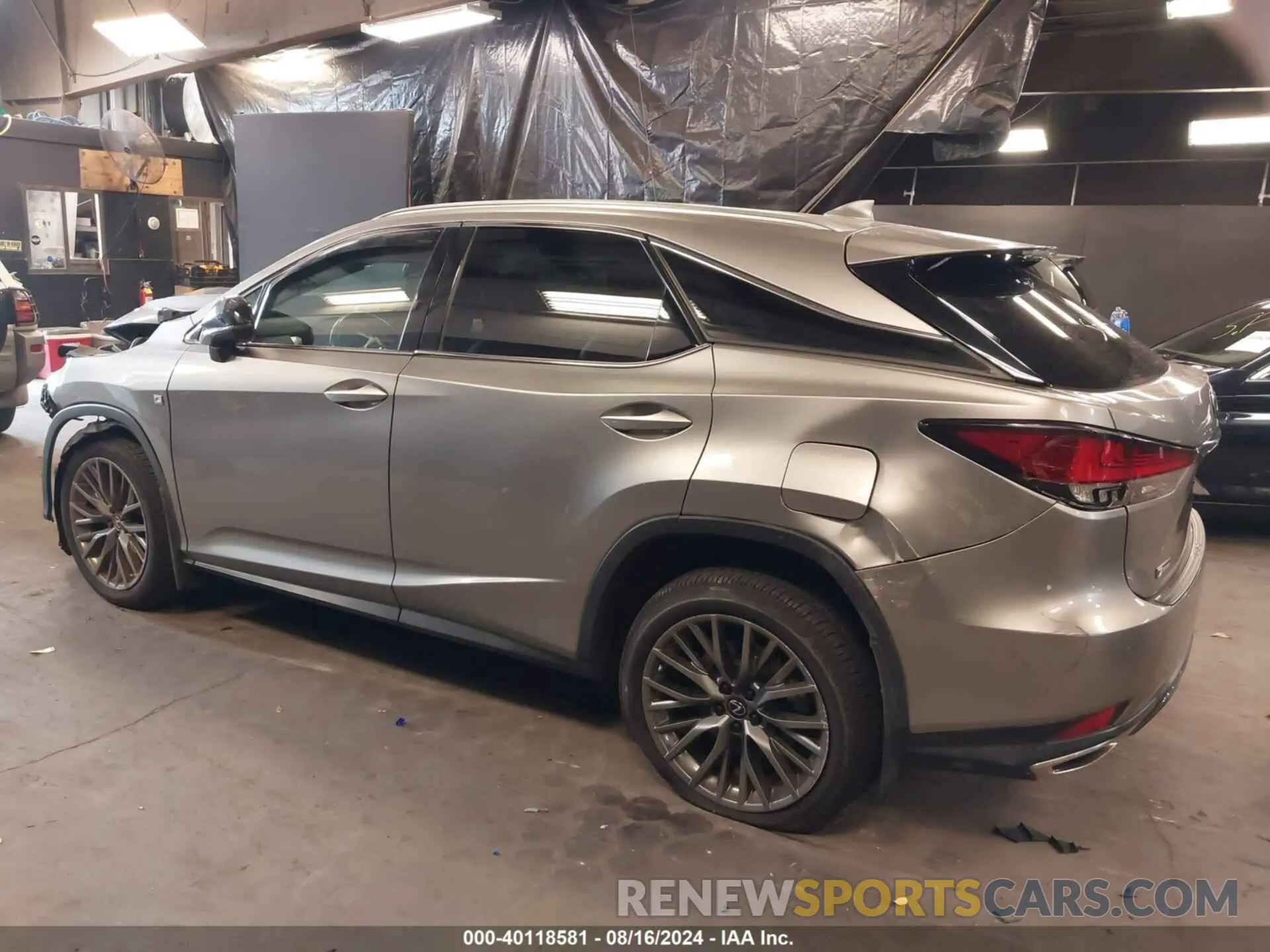 3 fotografías del automóvil dañado 2T2YZMDA7LC252501 LEXUS RX 350 2020