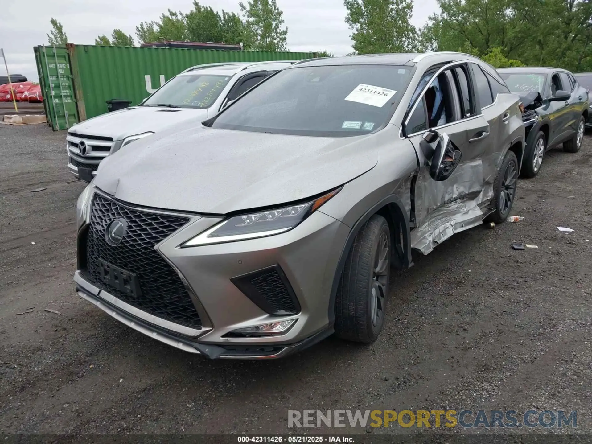 2 fotografías del automóvil dañado 2T2YZMDAXLC234736 LEXUS RX 350 2020