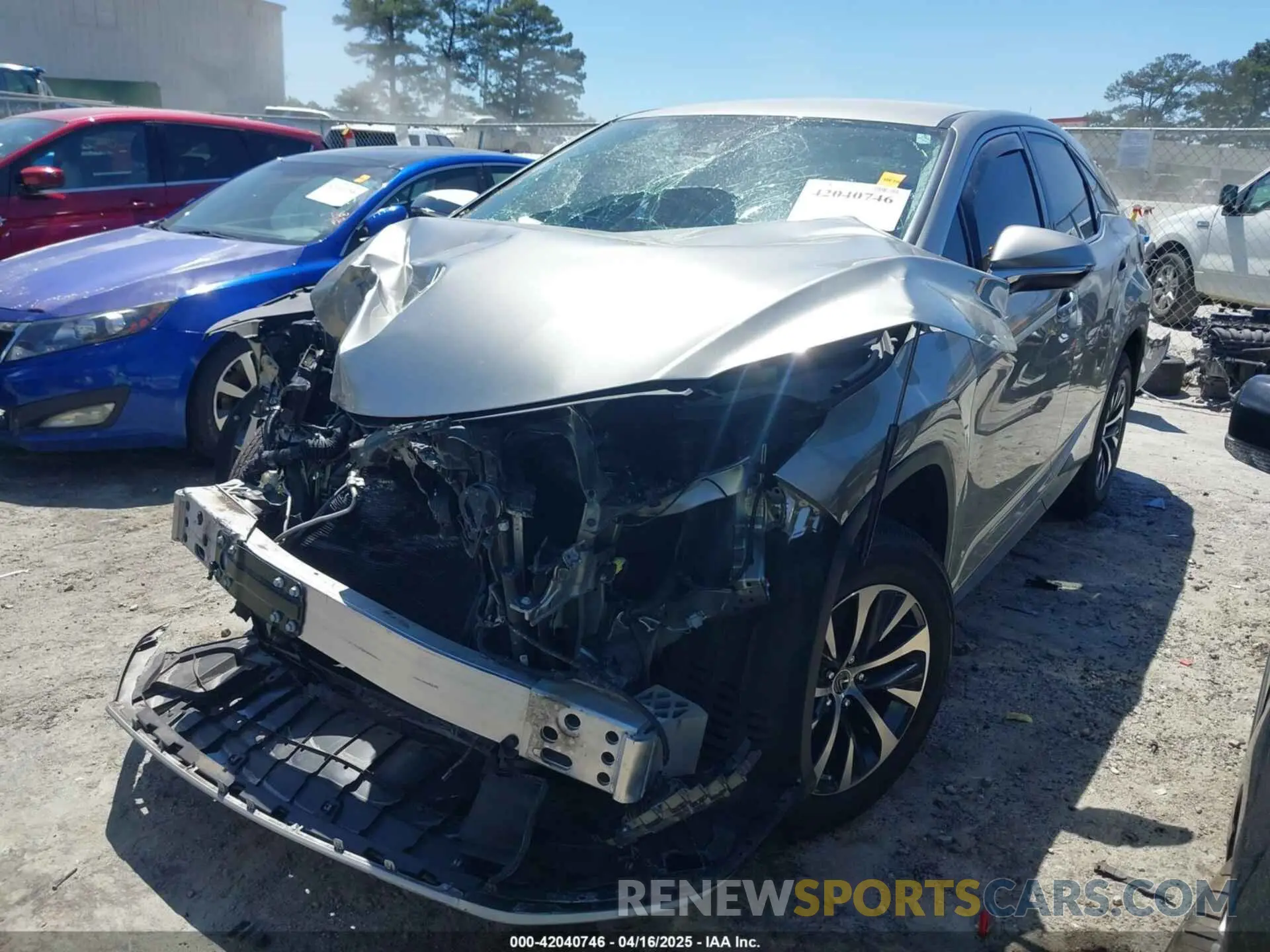 2 fotografías del automóvil dañado 2T2AZMAA0MC212980 LEXUS RX 350 2021