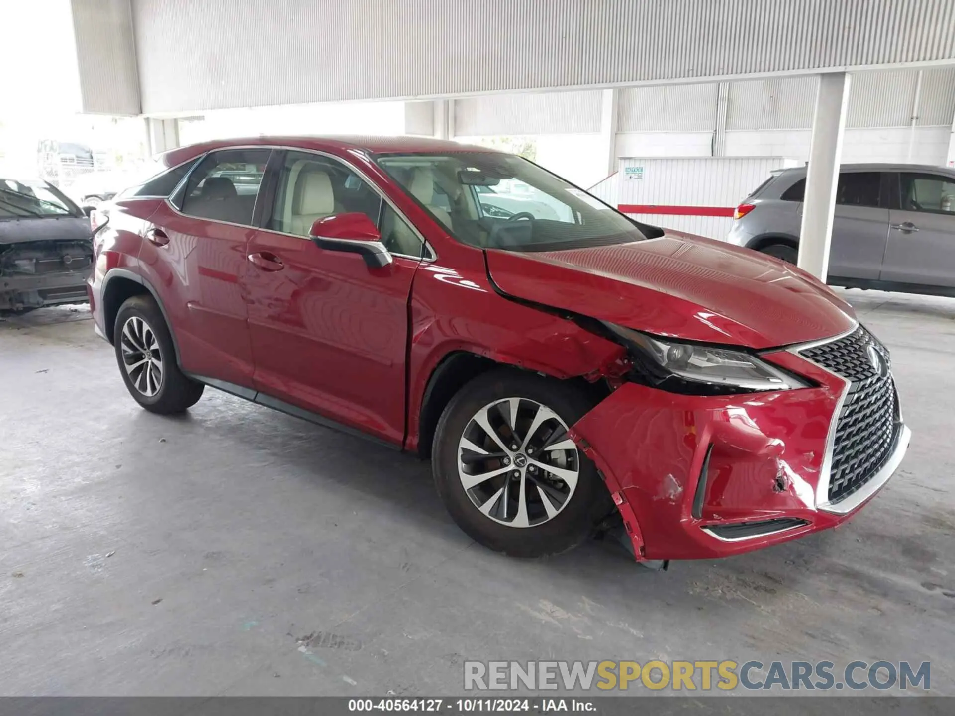 1 fotografías del automóvil dañado 2T2AZMAA3MC183605 LEXUS RX 350 2021
