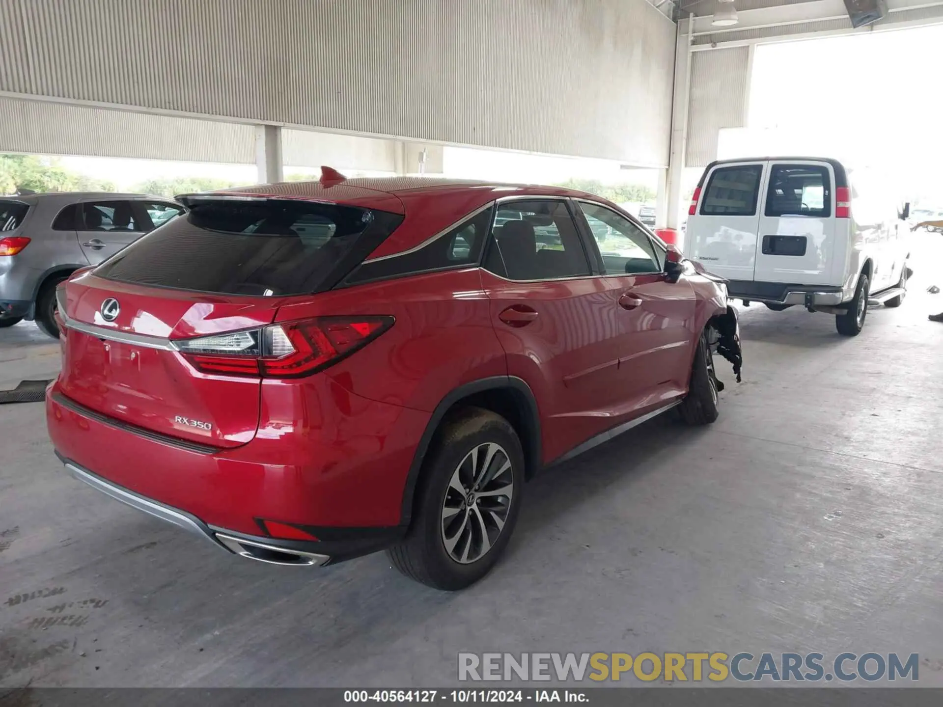 4 fotografías del automóvil dañado 2T2AZMAA3MC183605 LEXUS RX 350 2021