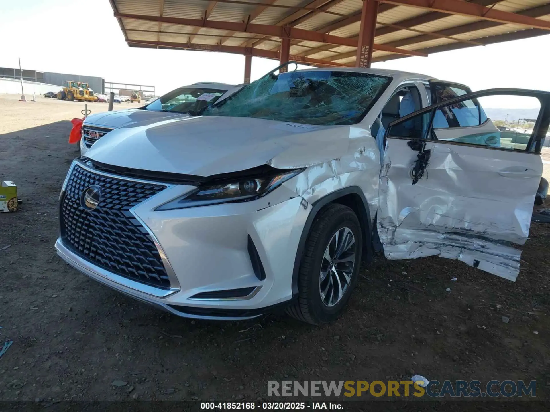2 fotografías del automóvil dañado 2T2AZMAA7MC214144 LEXUS RX 350 2021