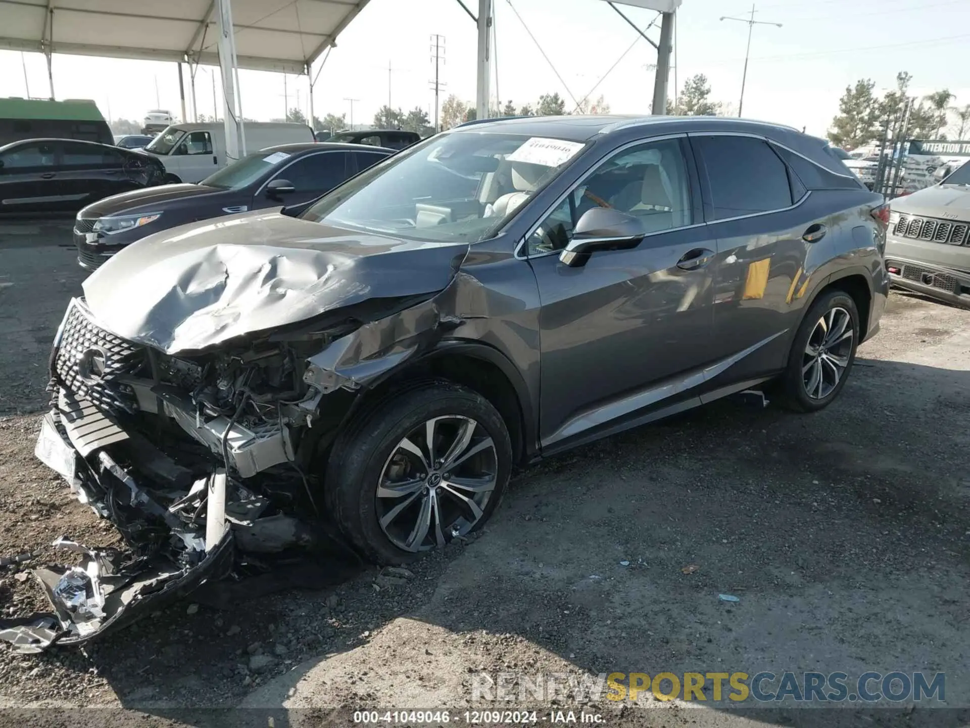 2 fotografías del automóvil dañado 2T2HZMAA5MC192661 LEXUS RX 350 2021