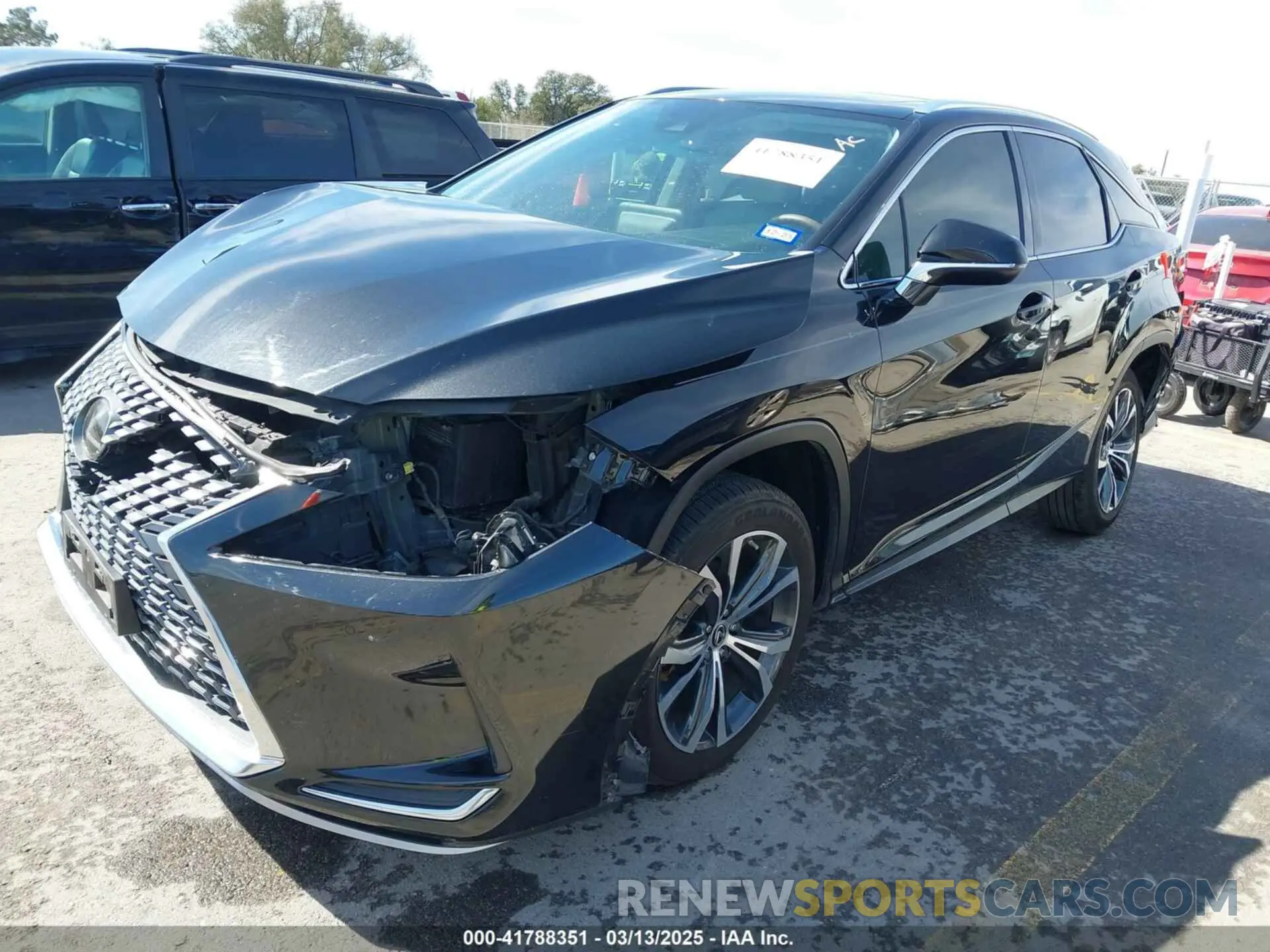 2 fotografías del automóvil dañado 2T2HZMAA7MC191981 LEXUS RX 350 2021