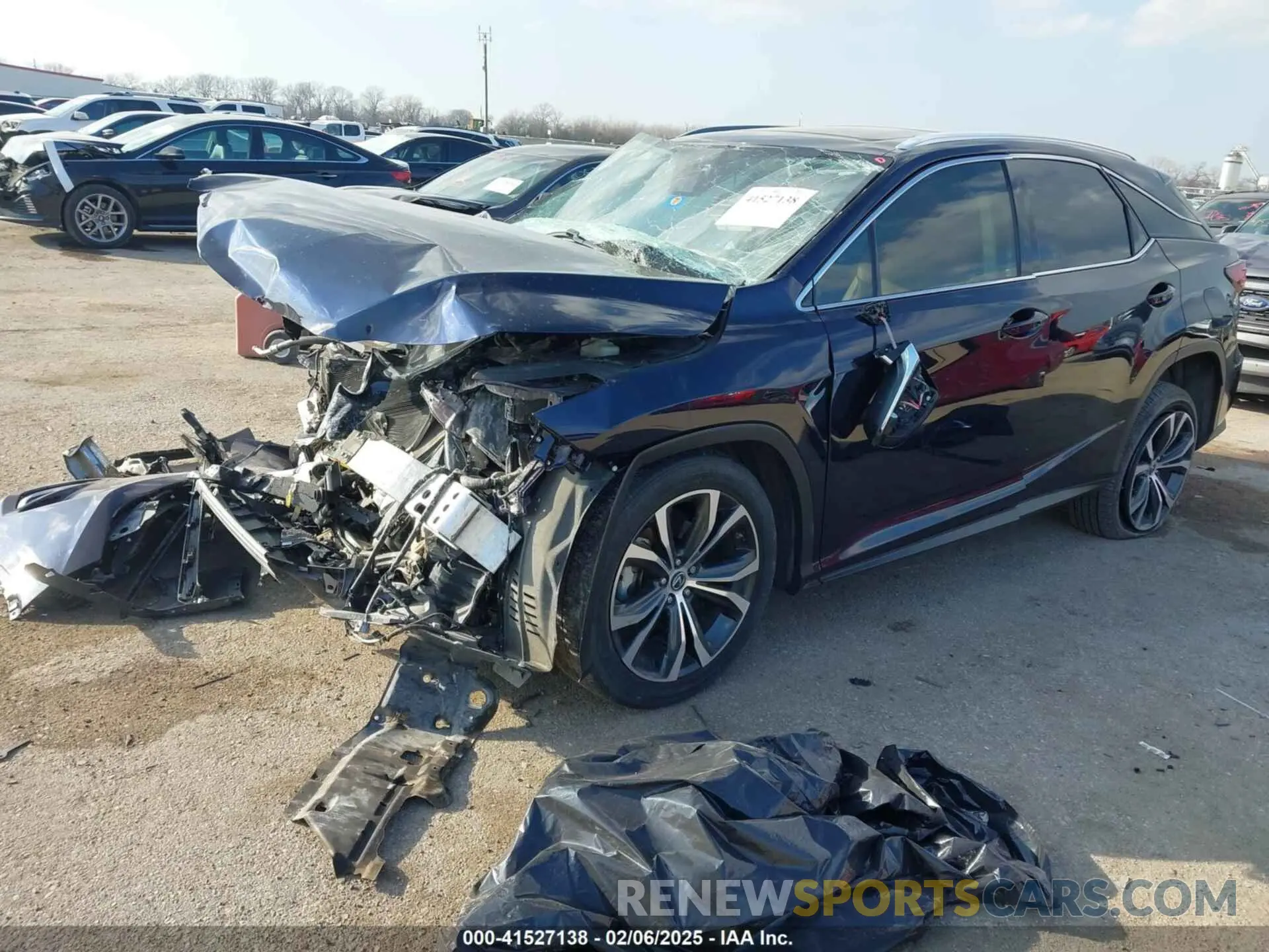 2 fotografías del automóvil dañado 2T2HZMAAXMC185057 LEXUS RX 350 2021