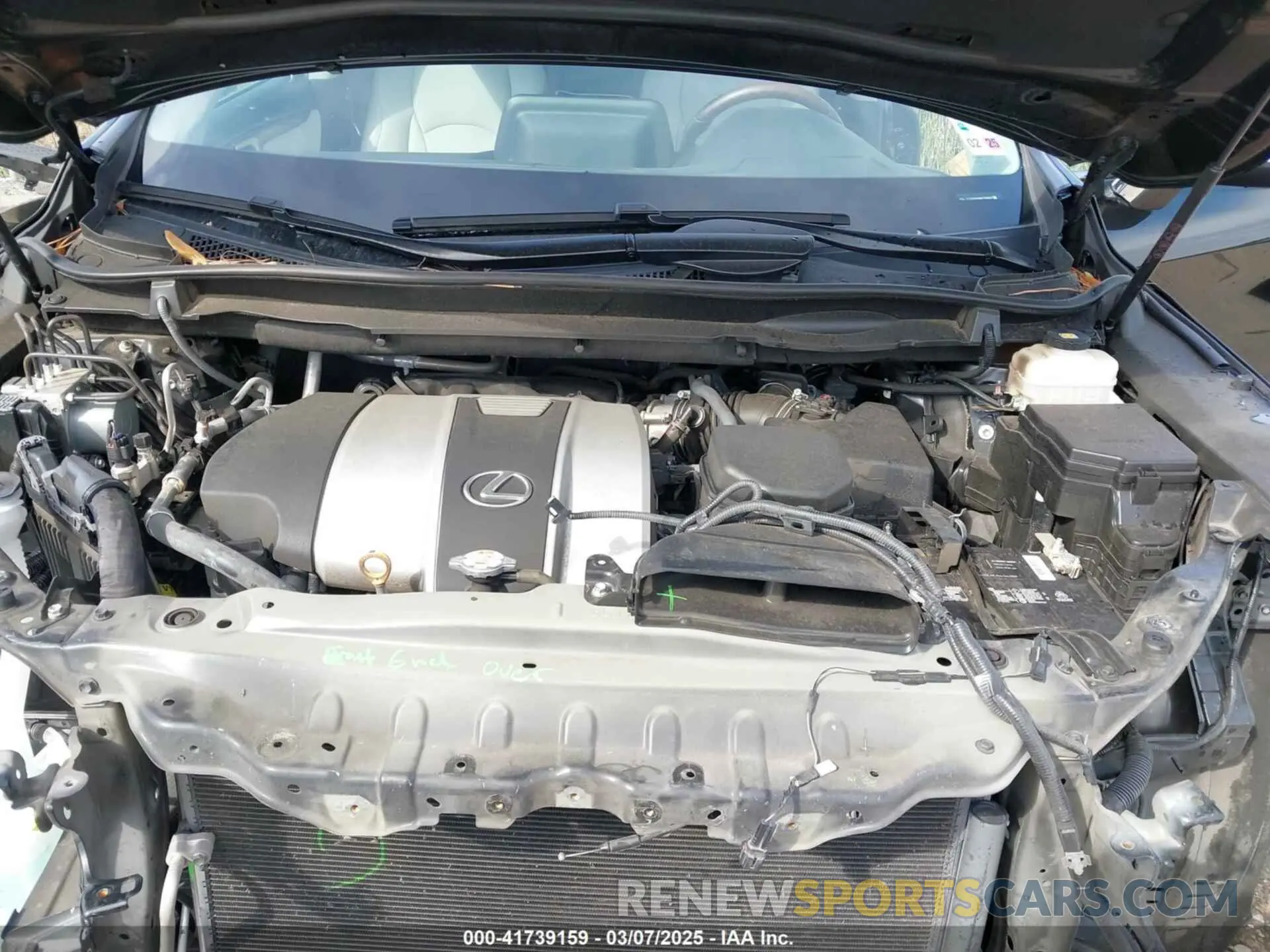 10 fotografías del automóvil dañado 2T2HZMAAXMC192607 LEXUS RX 350 2021