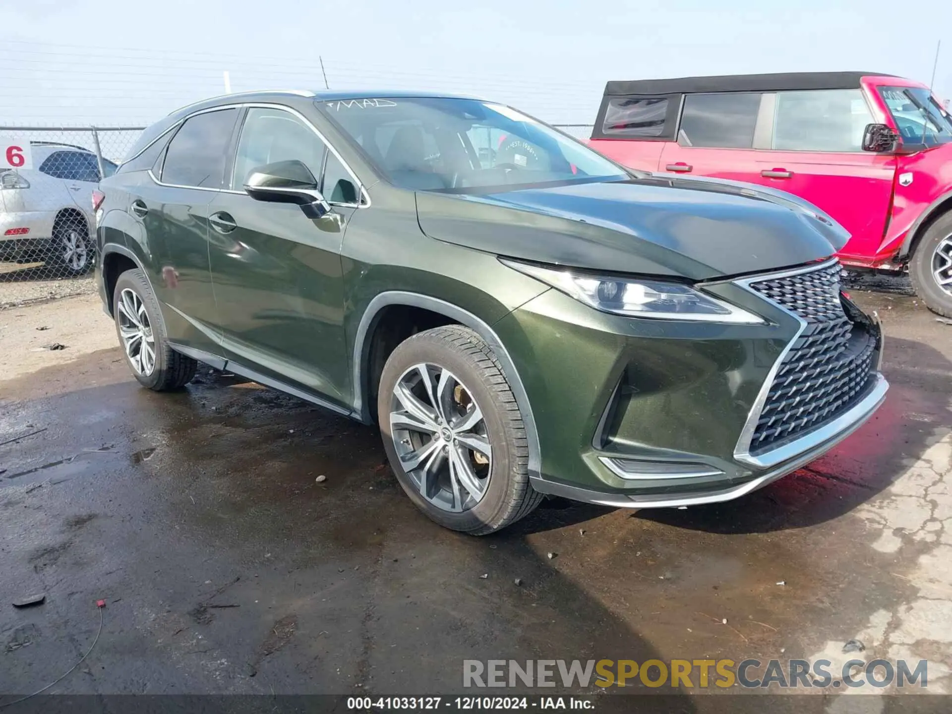 1 fotografías del automóvil dañado 2T2HZMDA0MC267441 LEXUS RX 350 2021