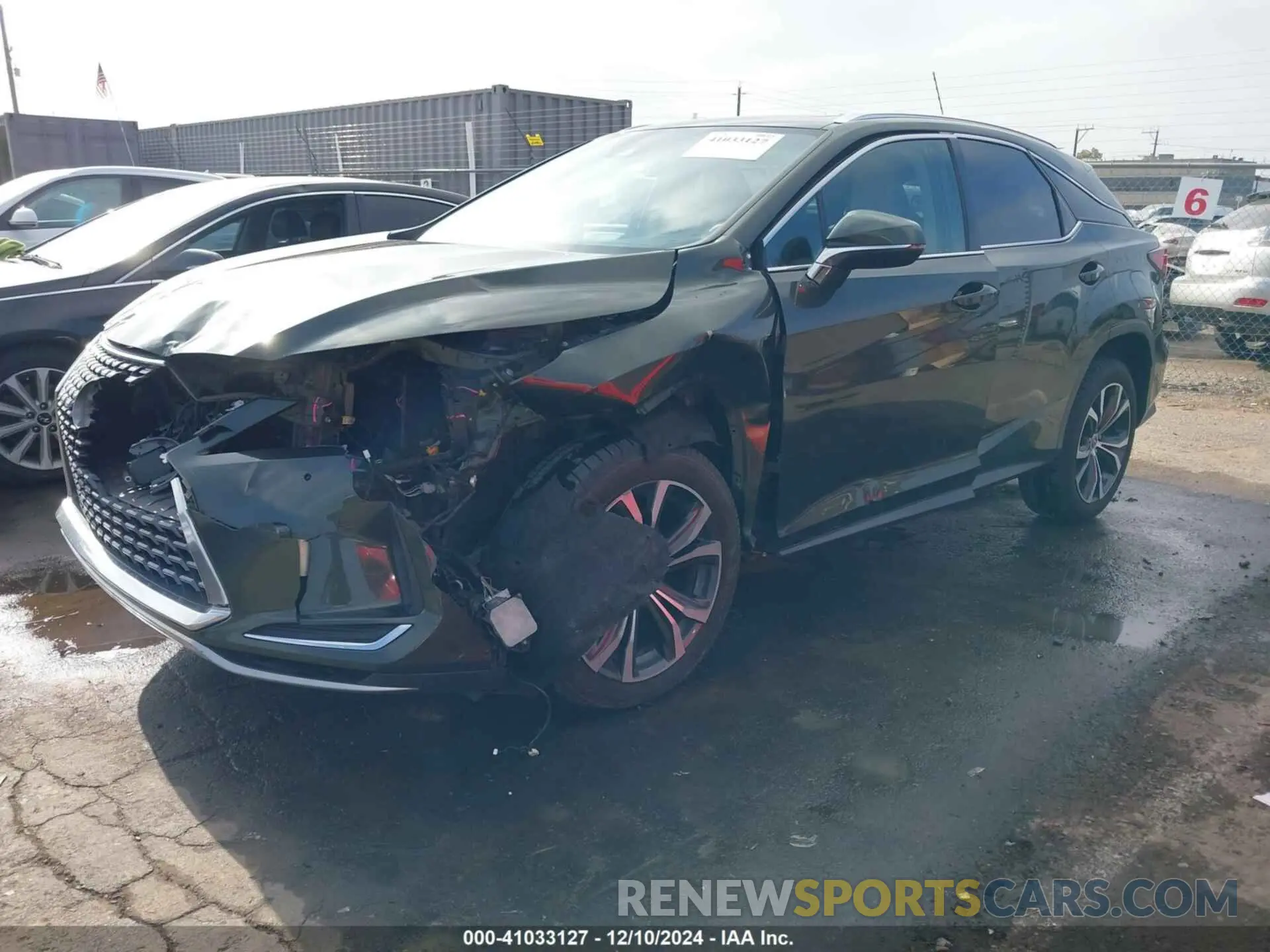 2 fotografías del automóvil dañado 2T2HZMDA0MC267441 LEXUS RX 350 2021