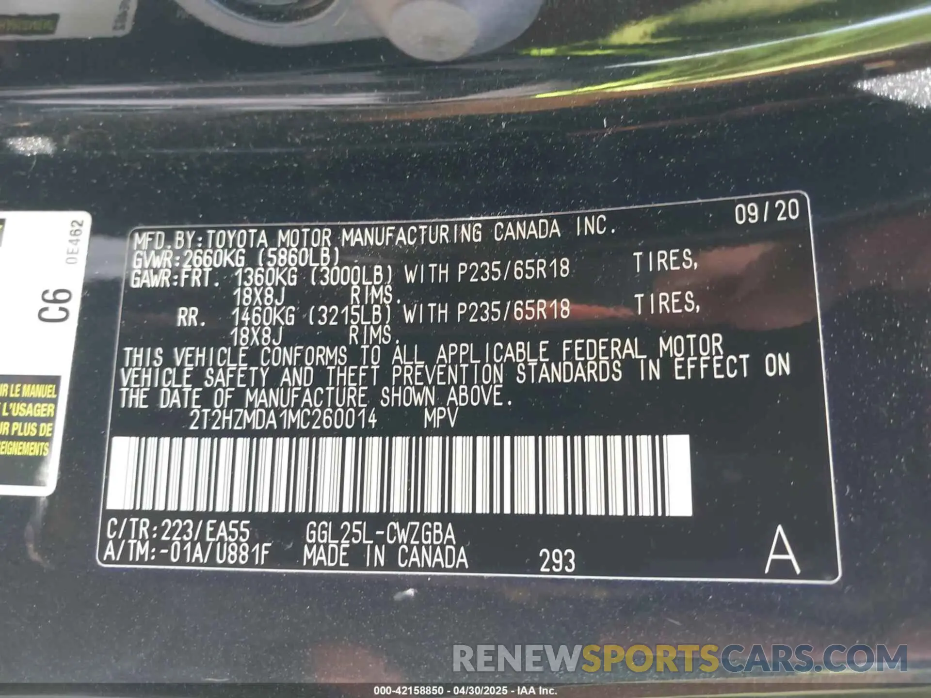 9 fotografías del automóvil dañado 2T2HZMDA1MC260014 LEXUS RX 350 2021