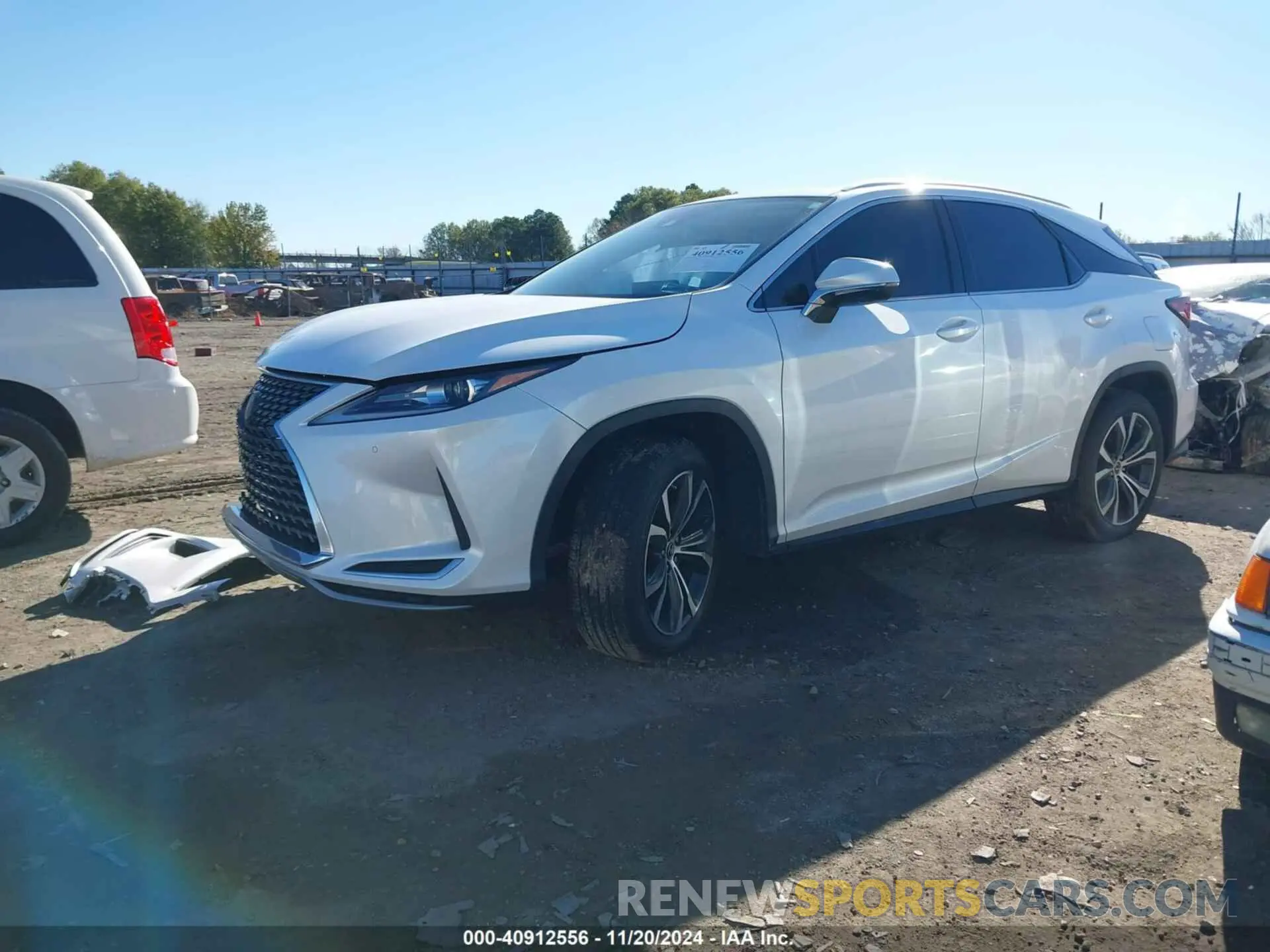 2 fotografías del automóvil dañado 2T2HZMDA1MC290596 LEXUS RX 350 2021
