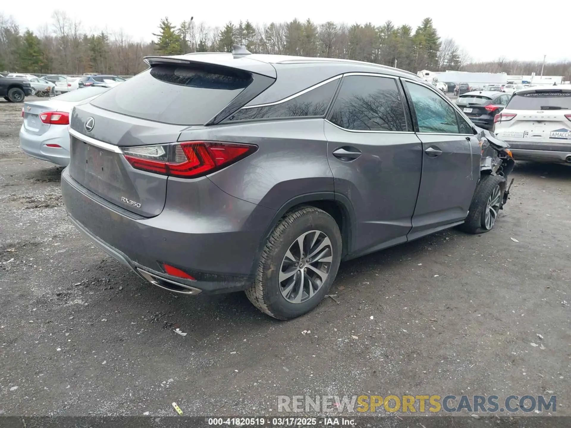 4 fotografías del automóvil dañado 2T2HZMDA4MC259360 LEXUS RX 350 2021