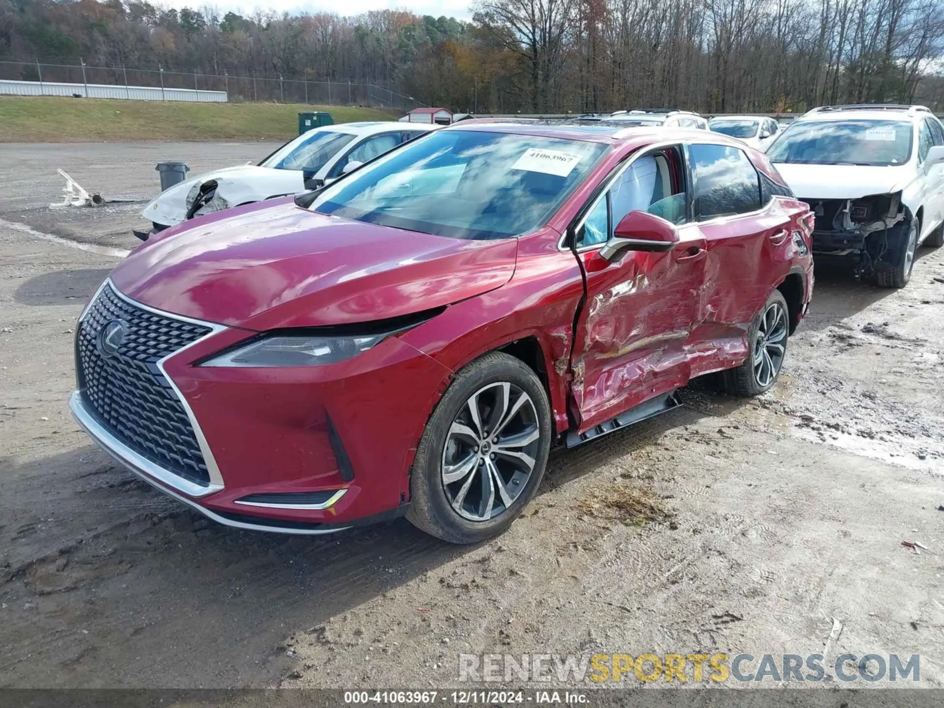 2 fotografías del automóvil dañado 2T2HZMDA4MC278703 LEXUS RX 350 2021