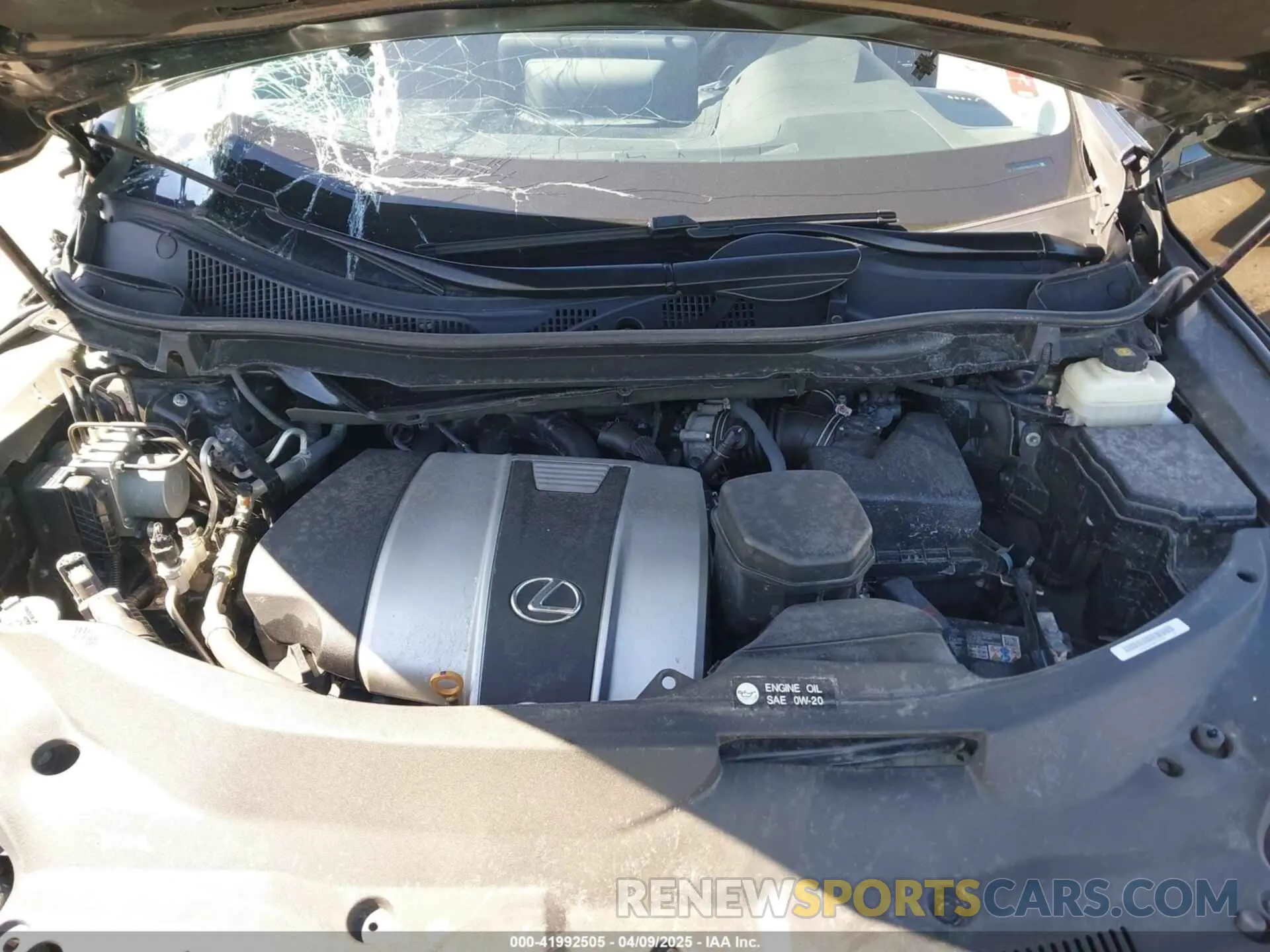 10 fotografías del automóvil dañado 2T2HZMDA6MC267282 LEXUS RX 350 2021