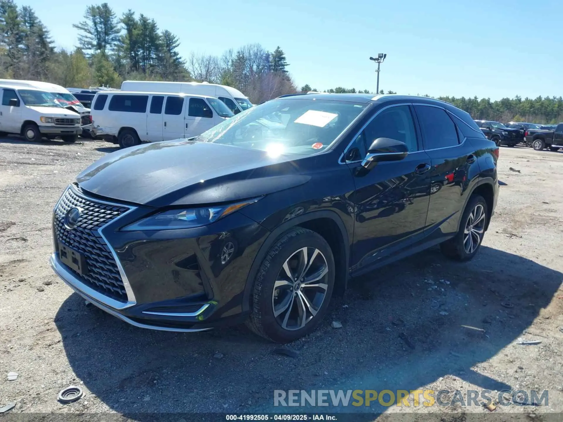 2 fotografías del automóvil dañado 2T2HZMDA6MC267282 LEXUS RX 350 2021
