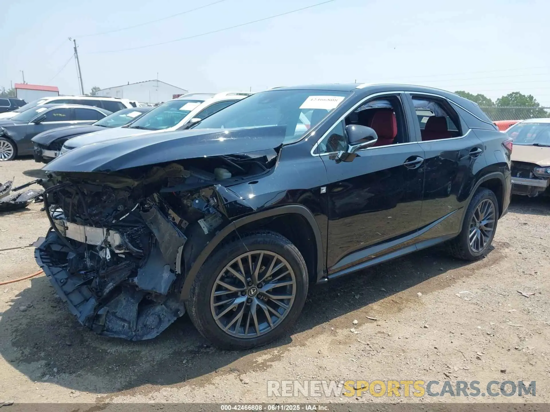 2 fotografías del automóvil dañado 2T2SZMDAXMC308020 LEXUS RX 350 2021