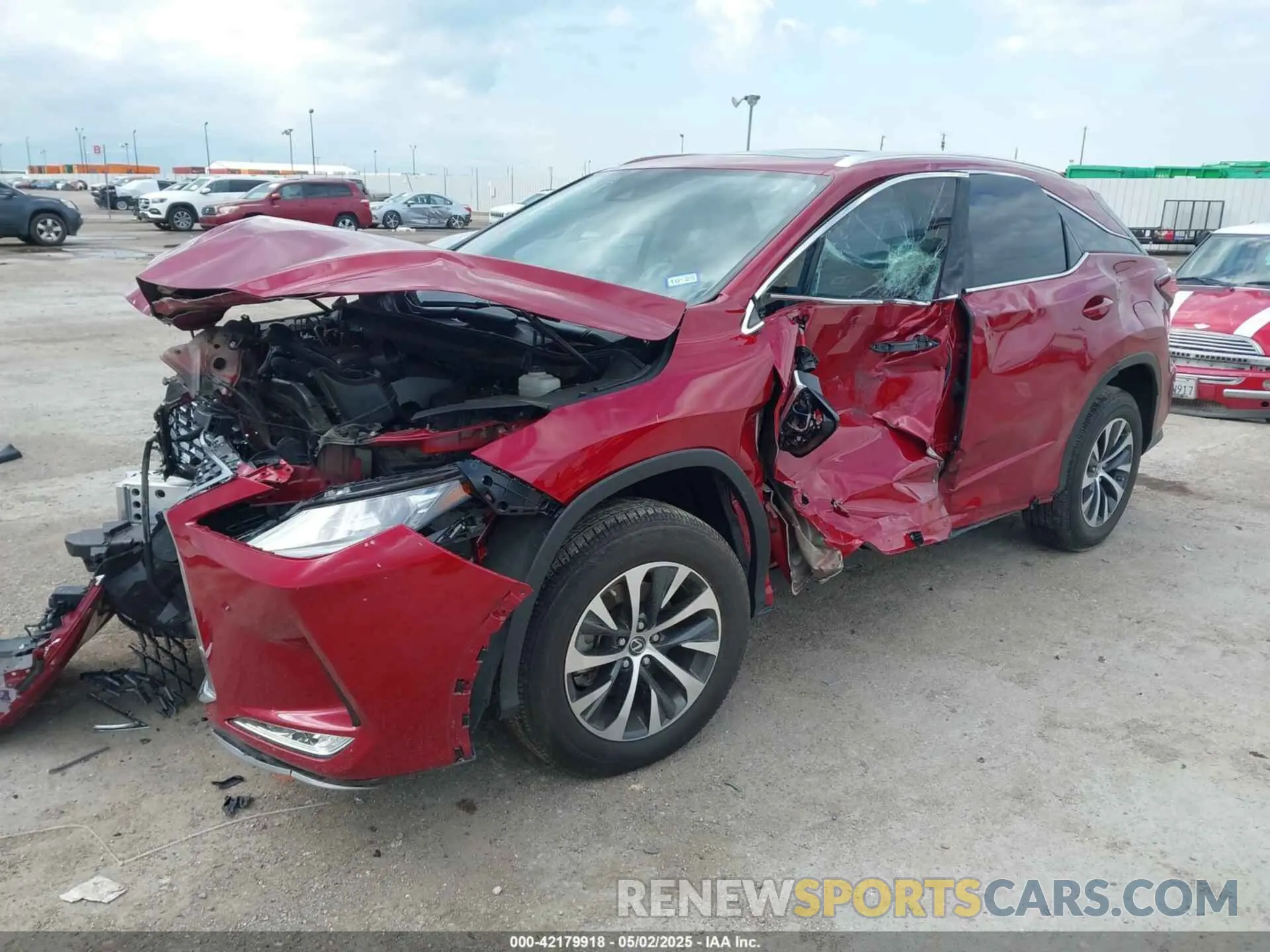 2 fotografías del automóvil dañado 2T2HZMAA0NC256932 LEXUS RX 350 2022