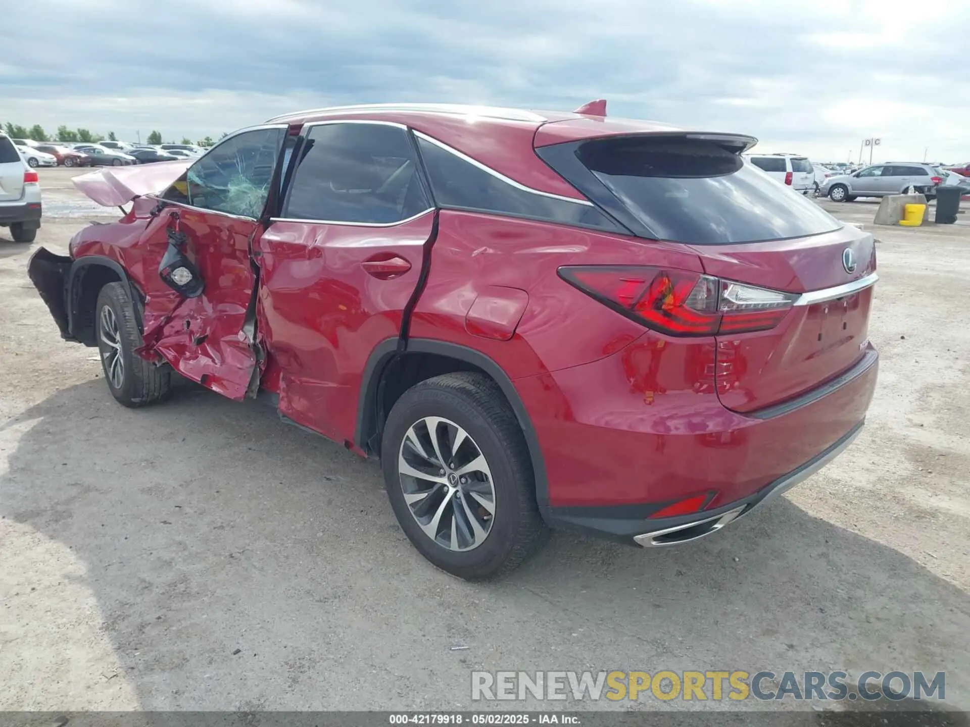 3 fotografías del automóvil dañado 2T2HZMAA0NC256932 LEXUS RX 350 2022