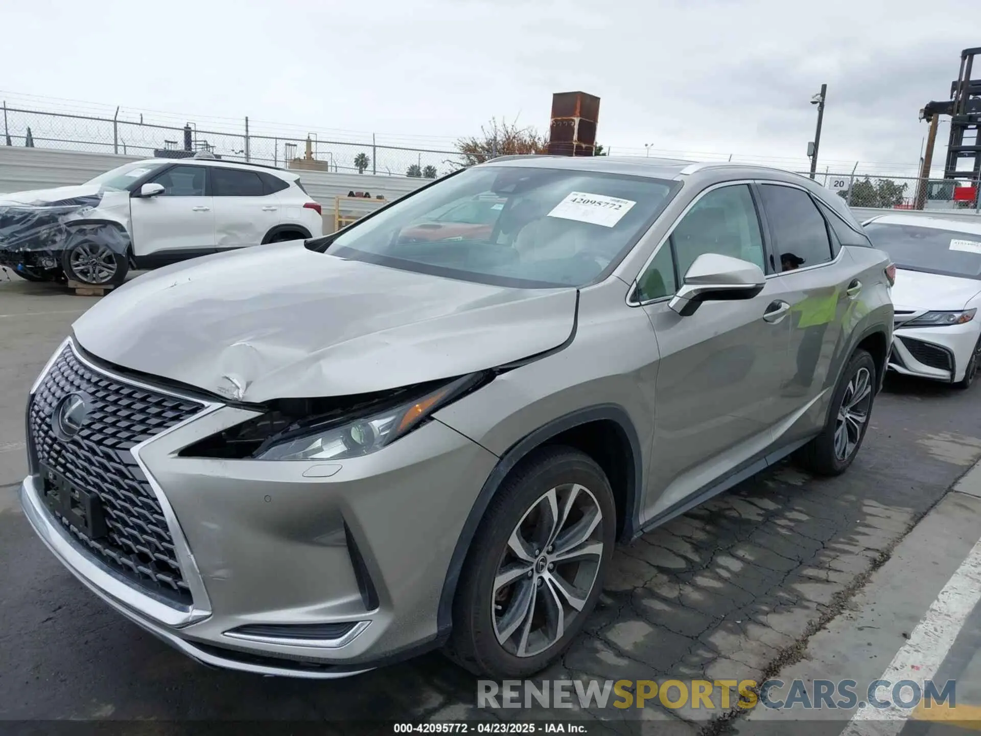 2 fotografías del automóvil dañado 2T2HZMAA1NC241789 LEXUS RX 350 2022